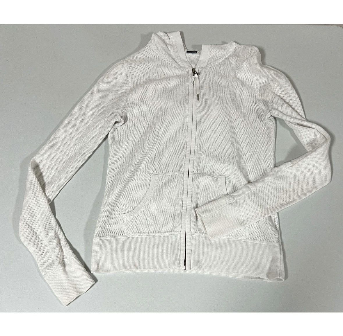 Gap GAP White Zipper Sweater Sweatshirt Hoodie Outerwear Size S🤍 Size S / US 4 / IT 40 - 2 Thumbnail