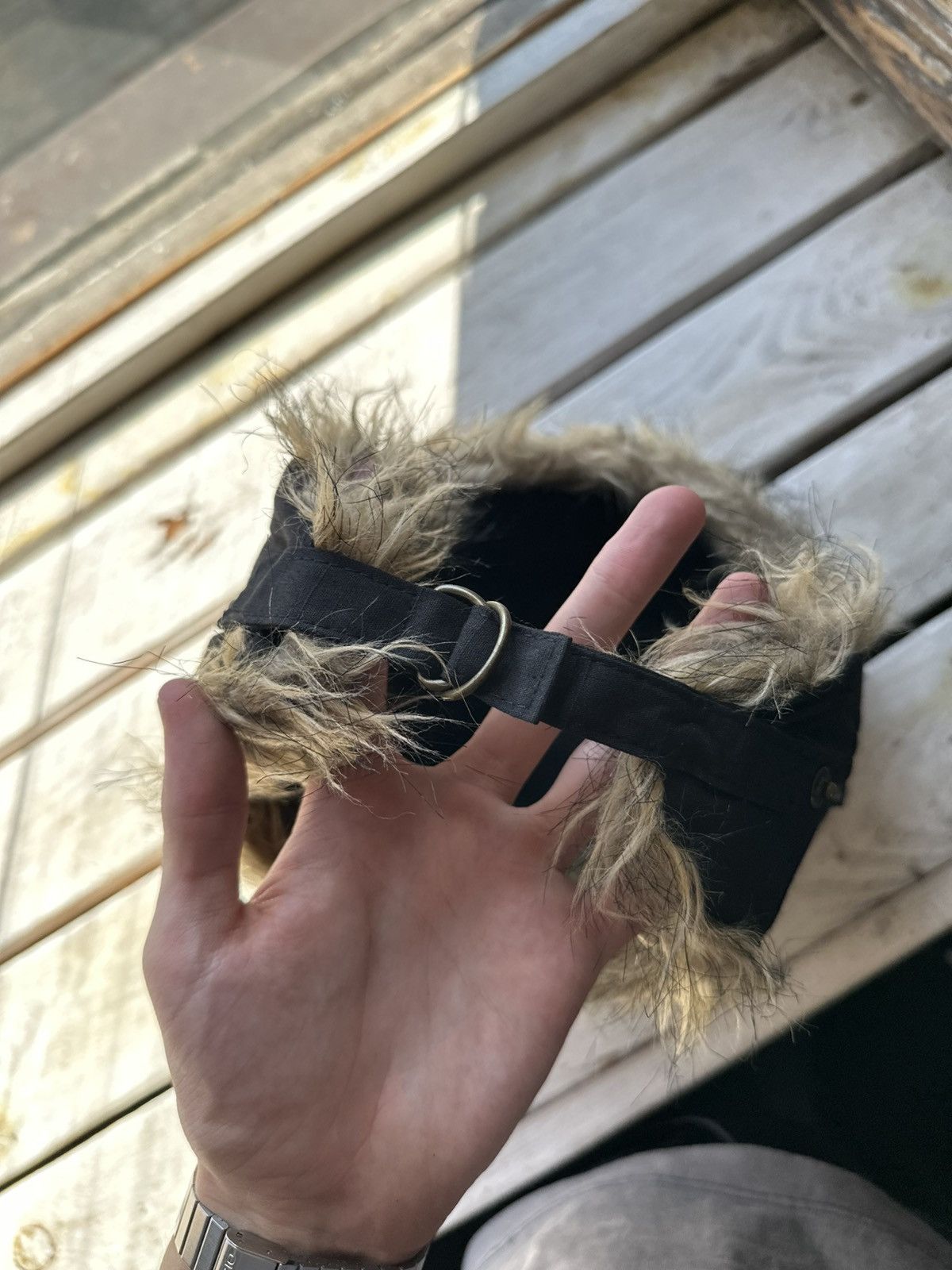 Japanese Brand 🚨Vintage Y2K Fuzzy Fur Ushanka Hat RARE BLACK Size ONE SIZE - 9 Thumbnail
