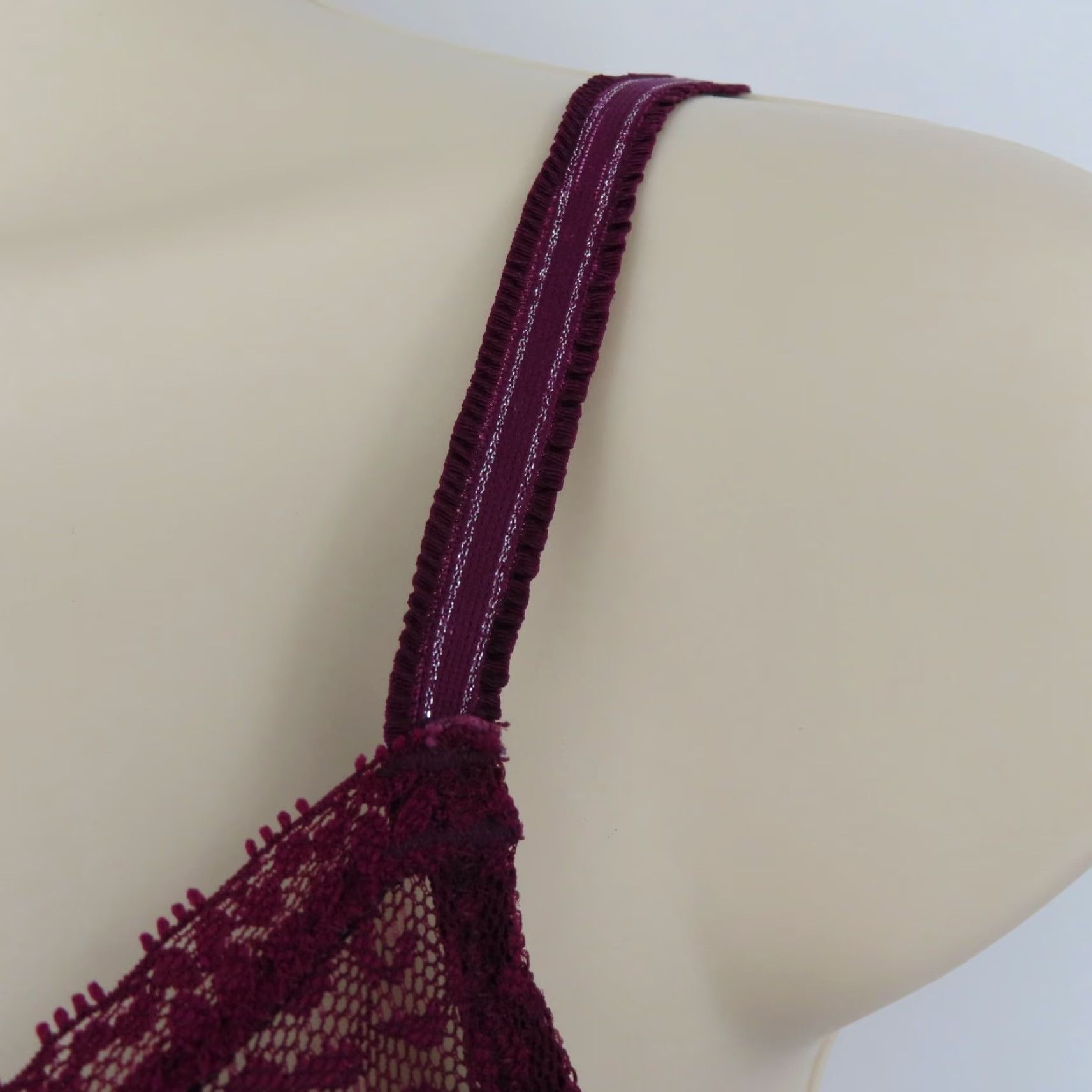 Vintage Kensie 34C Underwire Padded Bra Purple Leopard Animal Print Lace Bow Size ONE SIZE - 5 Thumbnail