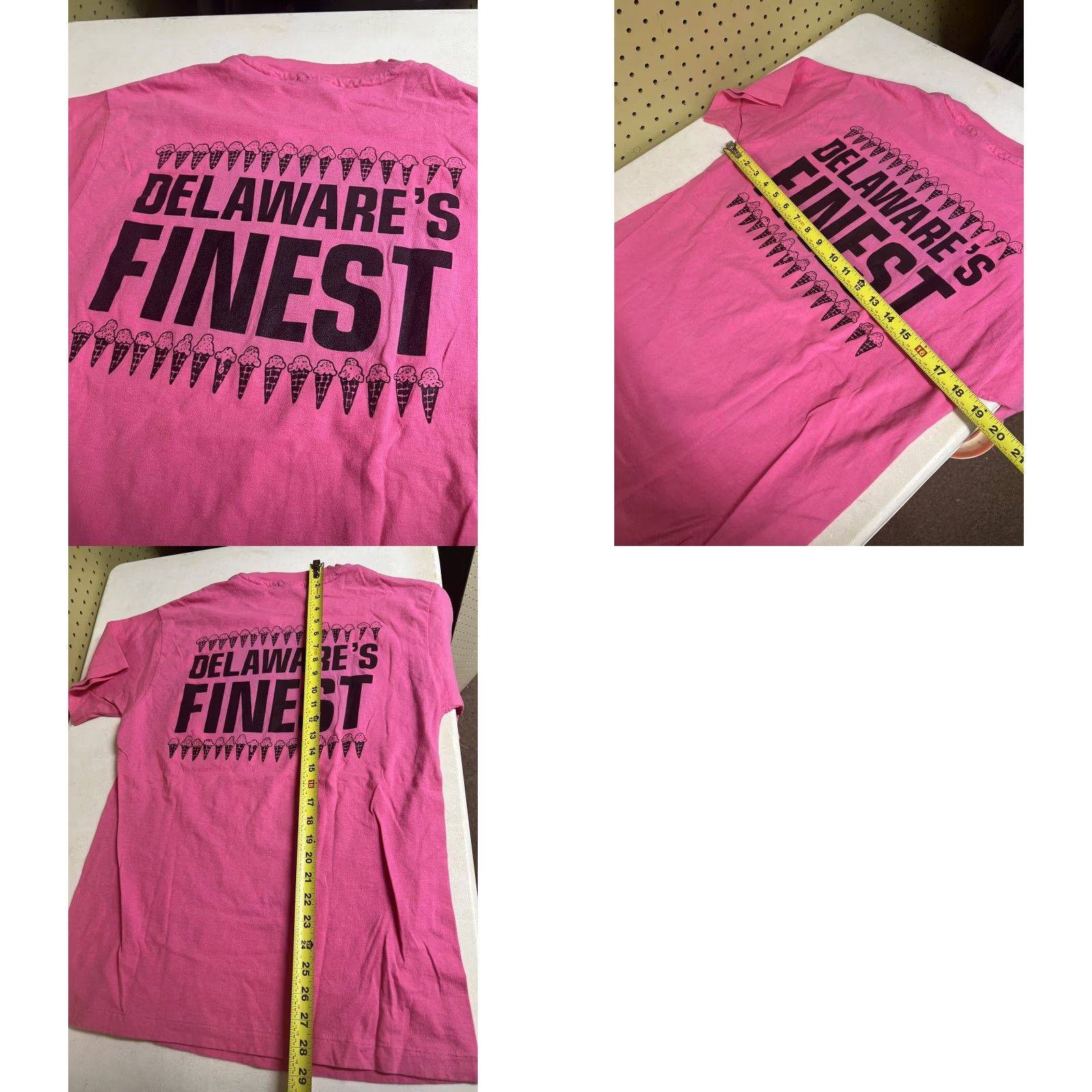 Hanes VINTAGE 80s Chi Omega Classic Delaware T Shirt Adult XL Pink Mens Single Stitch Hanes Cotton Graphic Tee Sportswear/Beach 1980s Mens Size US XL / EU 56 / 4 - 8 Thumbnail
