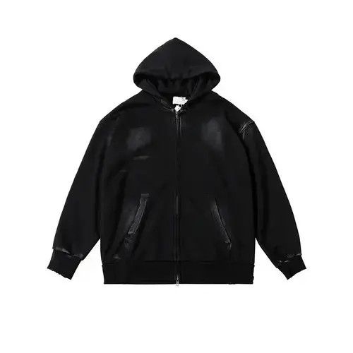 Other Dirty Washed High Street Homber Hoodie Sweatshirt Zipper y2k Size US M / EU 48-50 / 2 - 1 Thumbnail