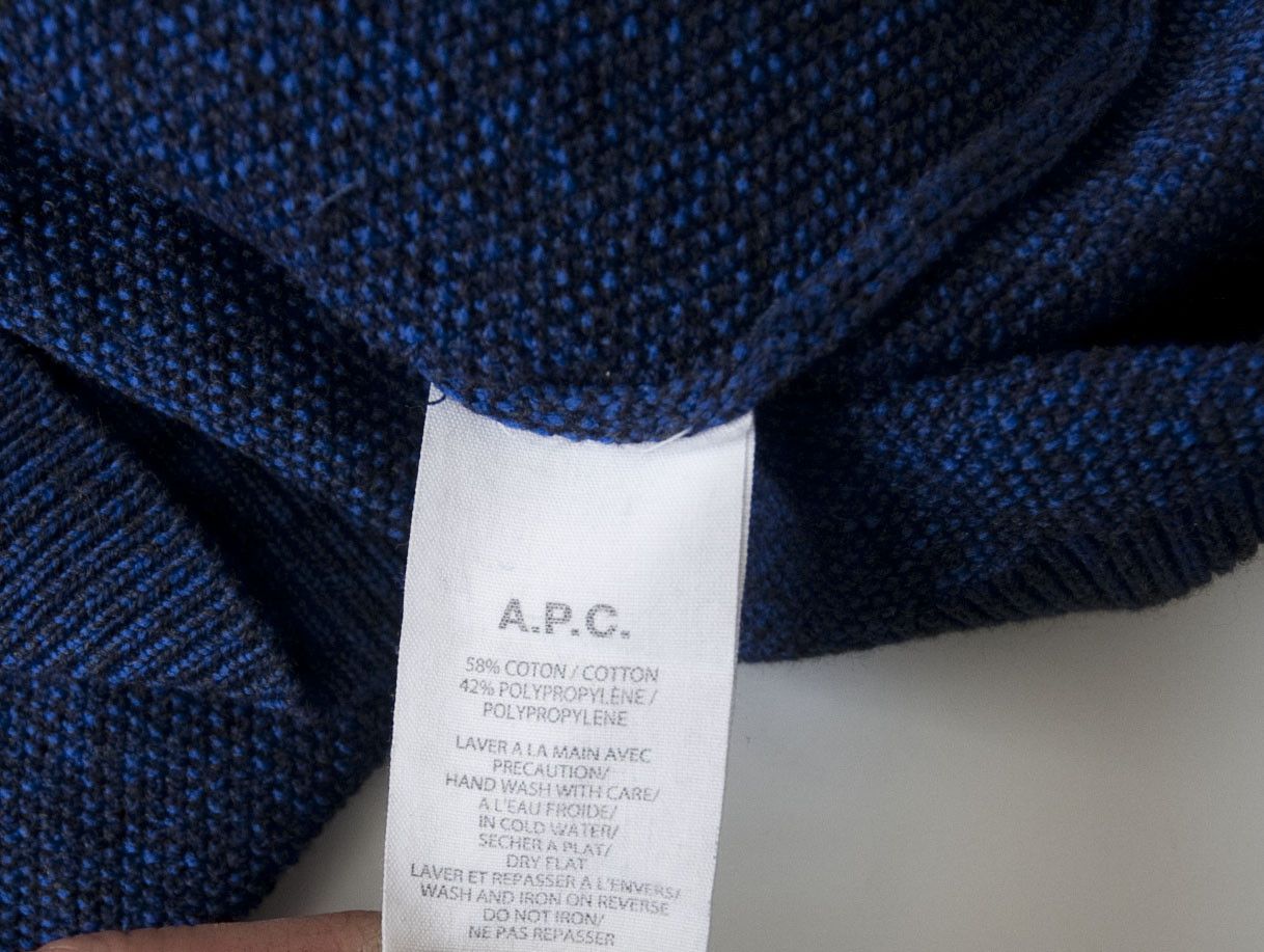 A.P.C. APC Sweater Rue Madama Paris Size M Dark Blue Size US M / EU 48-50 / 2 - 4 Thumbnail