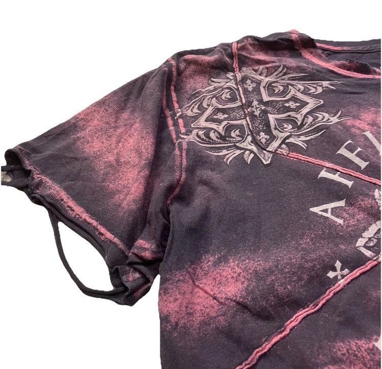 Affliction Y2K Affliction Faded Distressed Tee Shirt Size US XL / EU 56 / 4 - 4 Thumbnail