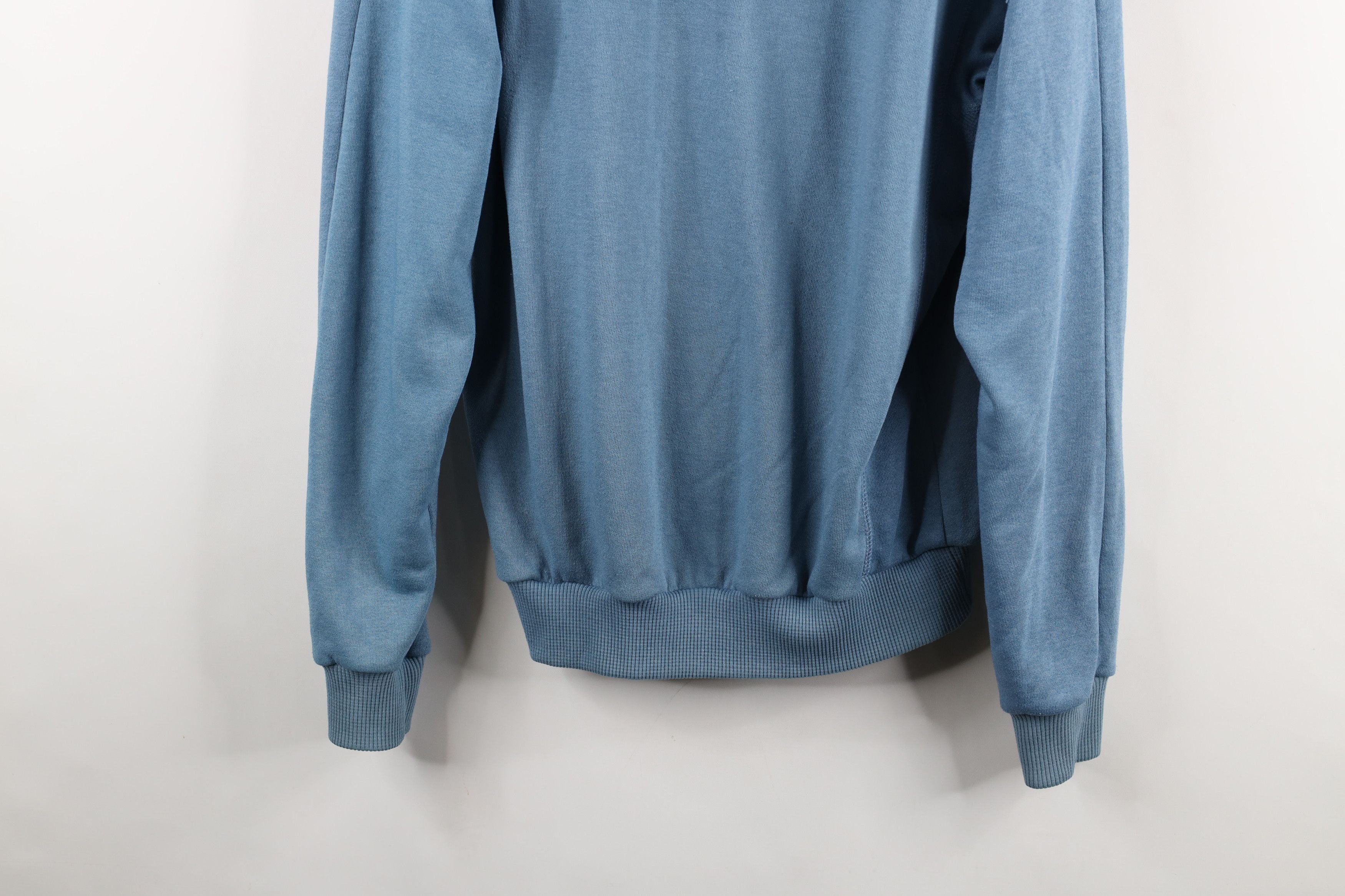 Vintage Vintage 90s Streetwear Blank French Terry Henley Sweatshirt Size US L / EU 52-54 / 3 - 3 Thumbnail