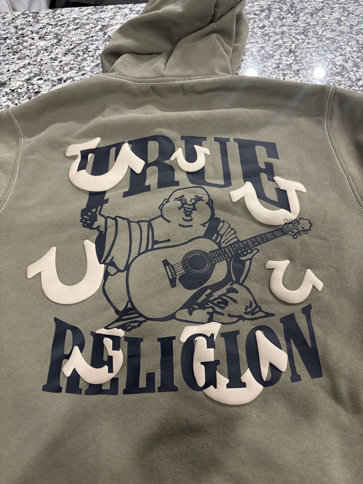 True Religion True Religion Buddha Zip Hoodie Olive Green Size XL Size US XL / EU 56 / 4 - 7 Thumbnail