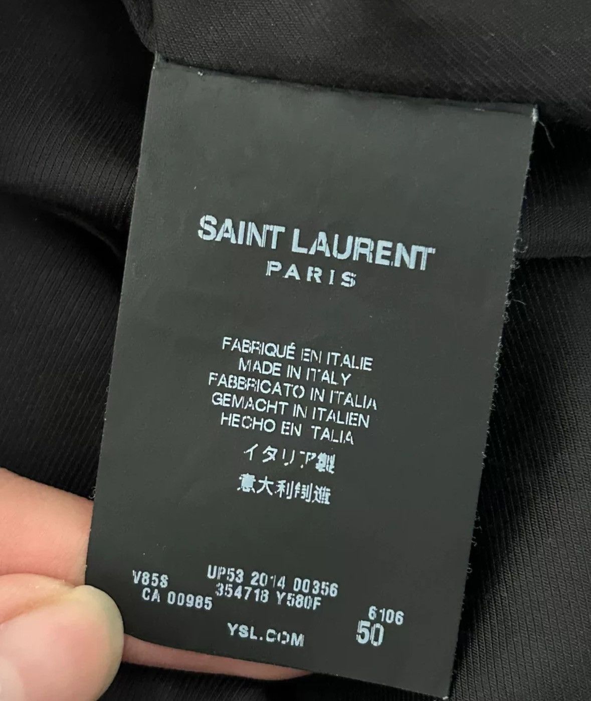 Saint Laurent Paris × Yves Saint Laurent Saint Laurent Paris slp14fw popular wine red black jacket Size US M / EU 48-50 / 2 - 6 Thumbnail