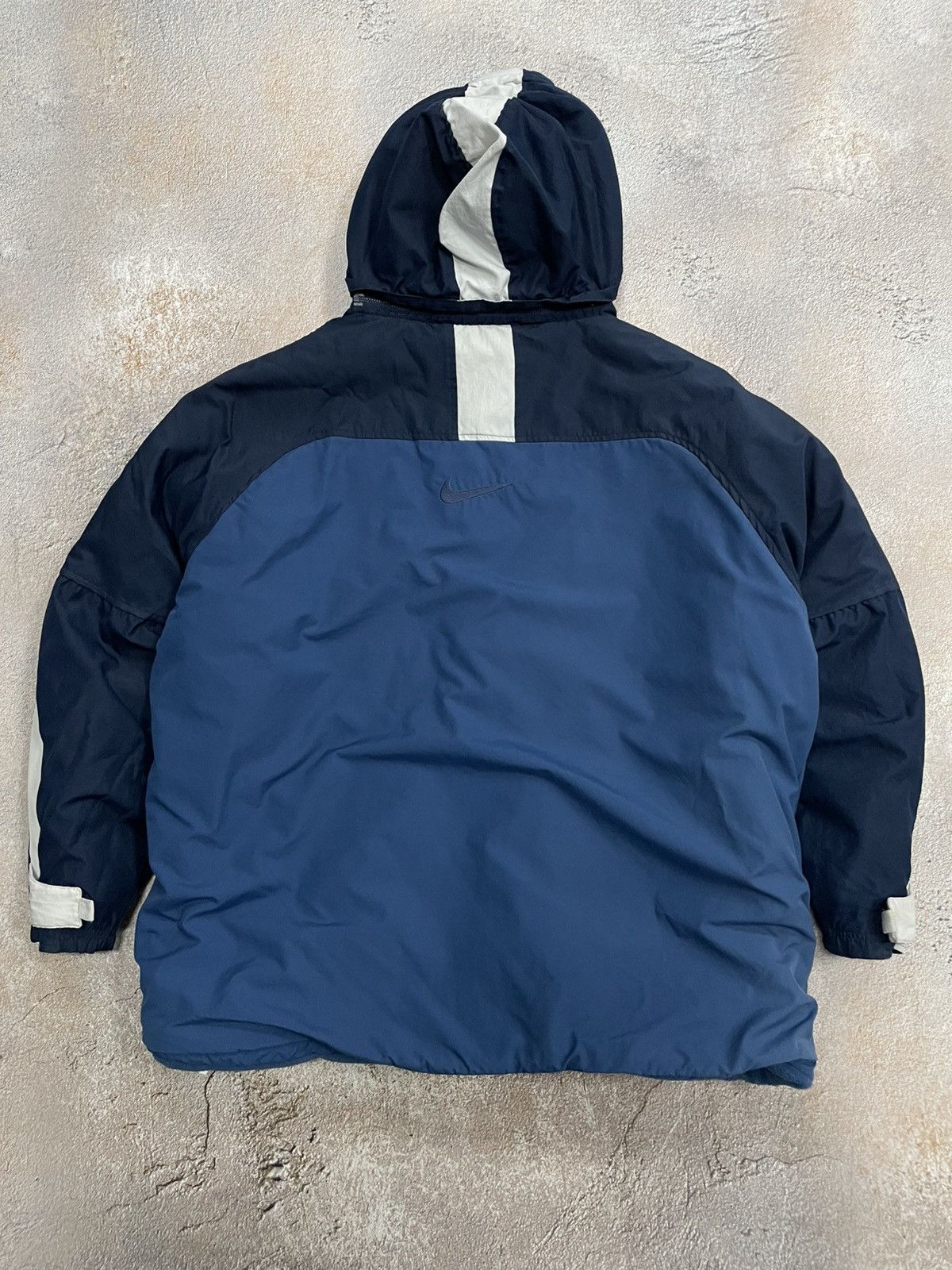 Nike Vintage Nike Small Swoosh Fleece Insulated Heavy Jacket Size US XXL / EU 58 / 5 - 11 Thumbnail
