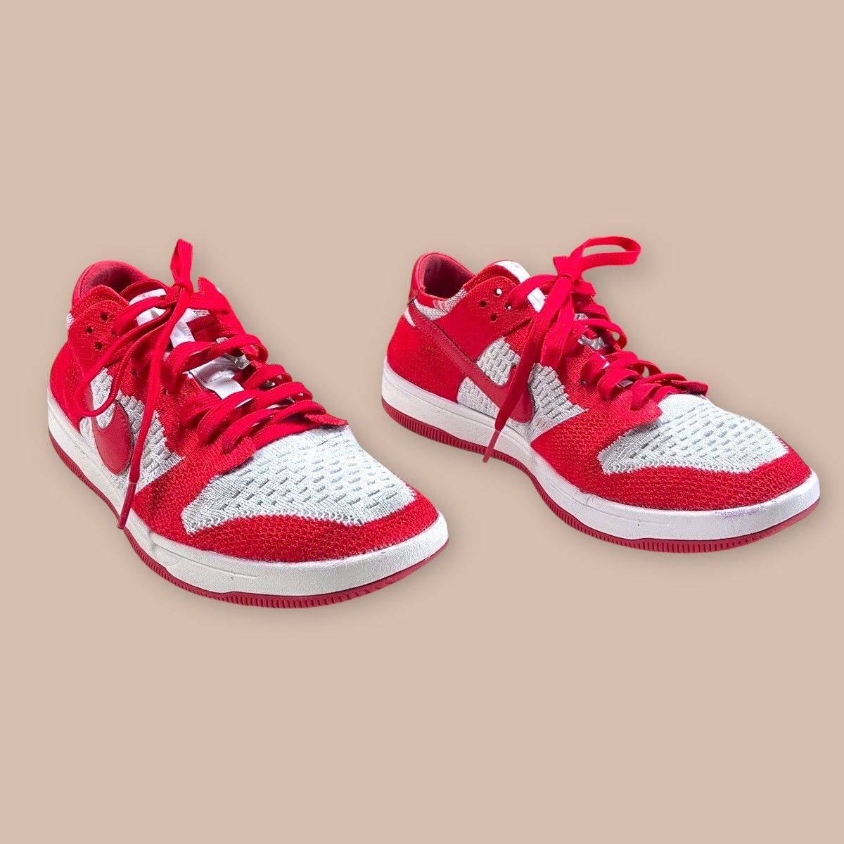 Nike Nike Dunk Low FLYKNIT "University Red" Size US 9 / EU 42 - 7 Thumbnail