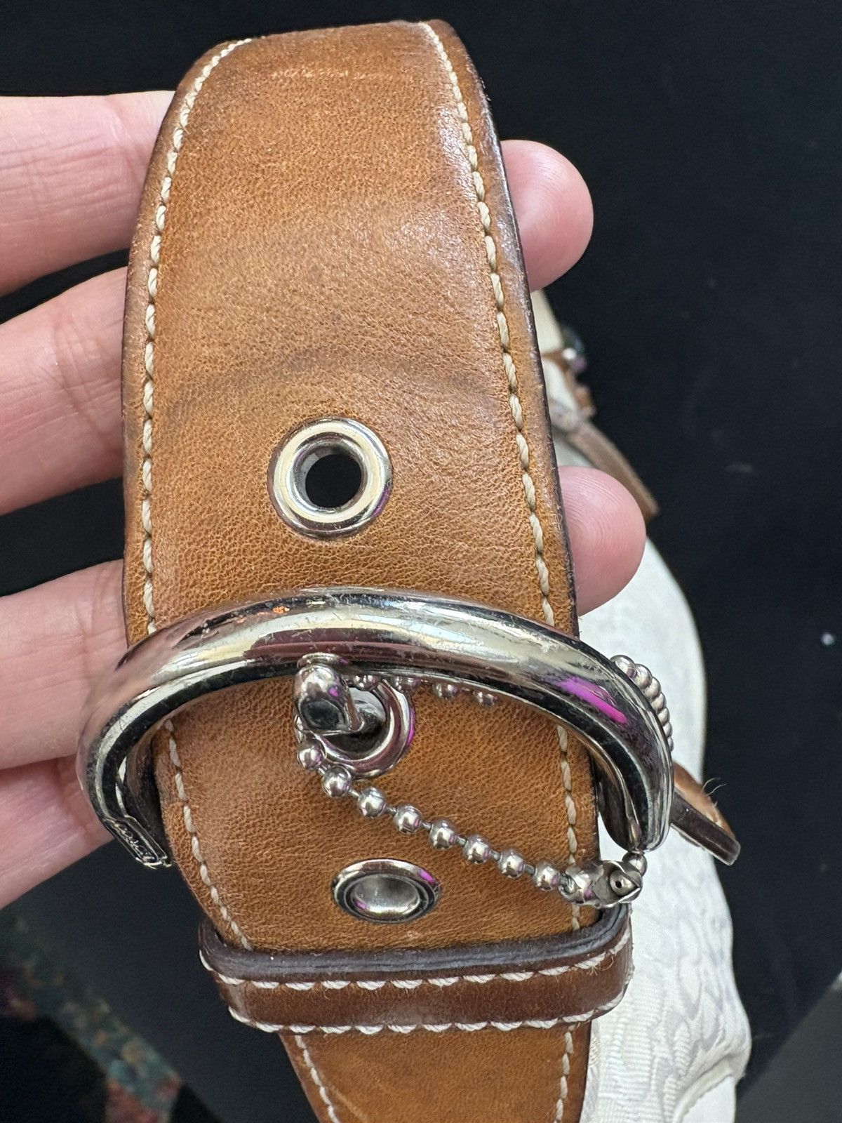 Coach 1990s Coach 6351 Monogram Logo Hobo Bag Size ONE SIZE - 10 Thumbnail