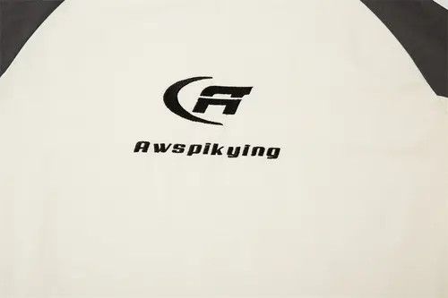Other Japanese retro letter embroidery matching T-shirt loose Size US L / EU 52-54 / 3 - 5 Thumbnail