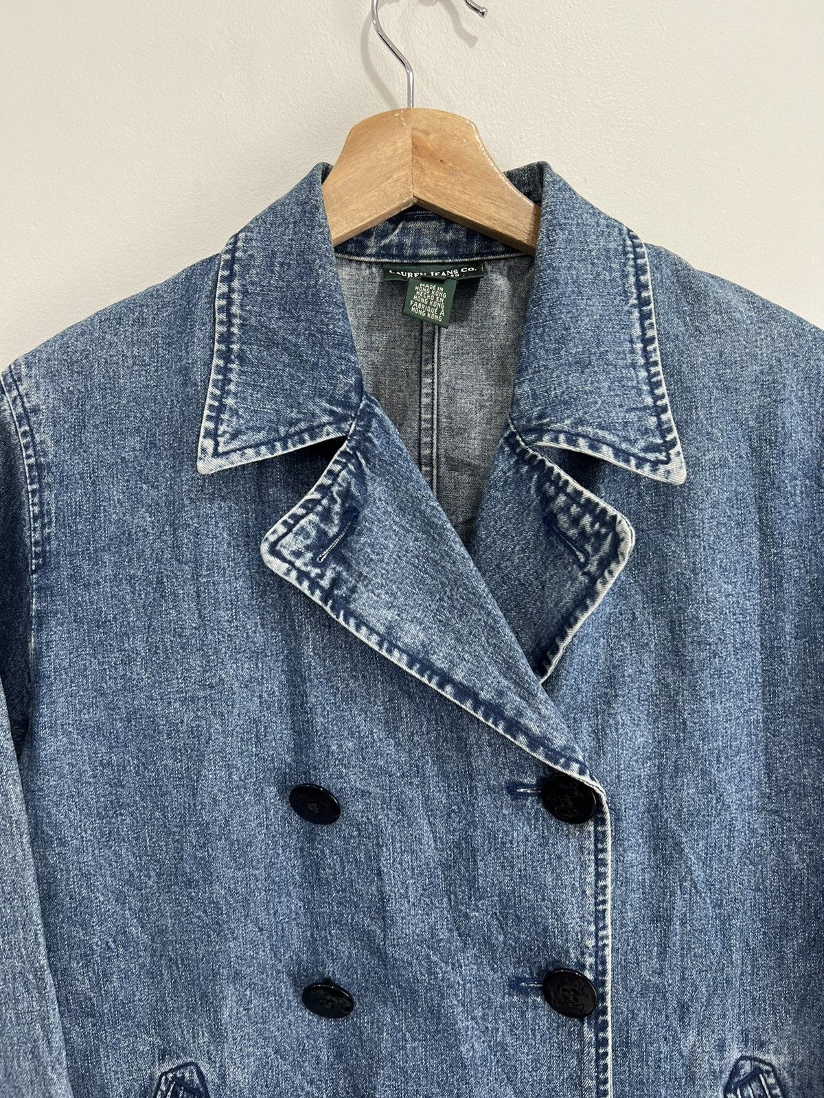 Ralph Lauren Vtg Womens Ralph Lauren Polo Denim Jean Jacket Navy usn army Size M / US 6-8 / IT 42-44 - 6 Thumbnail