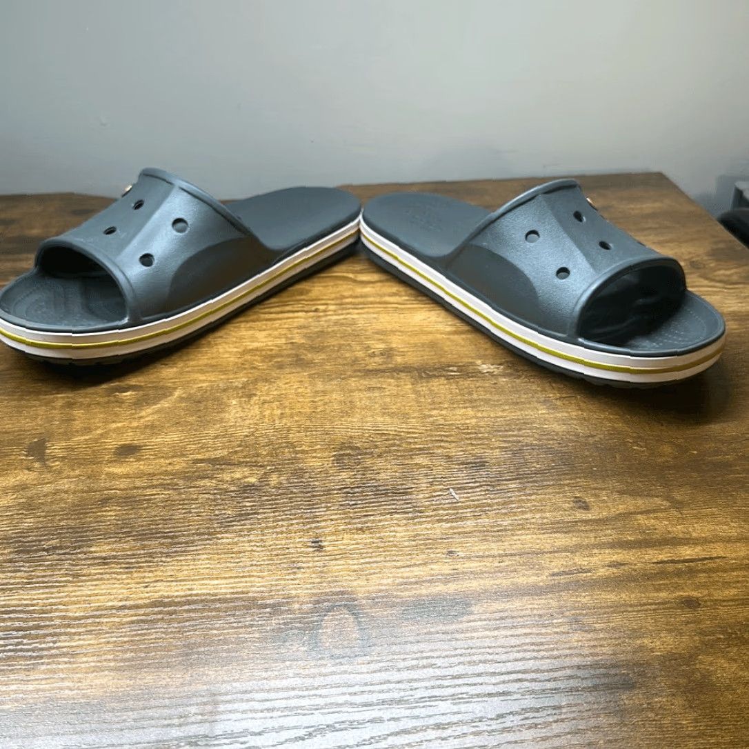 Crocs CROCS Bayaband Slip On Sandals Gray 11 Women Comfort Mule Multicolor Manmade Upper Casual Shoes Size US 11 / IT 41 - 3 Thumbnail
