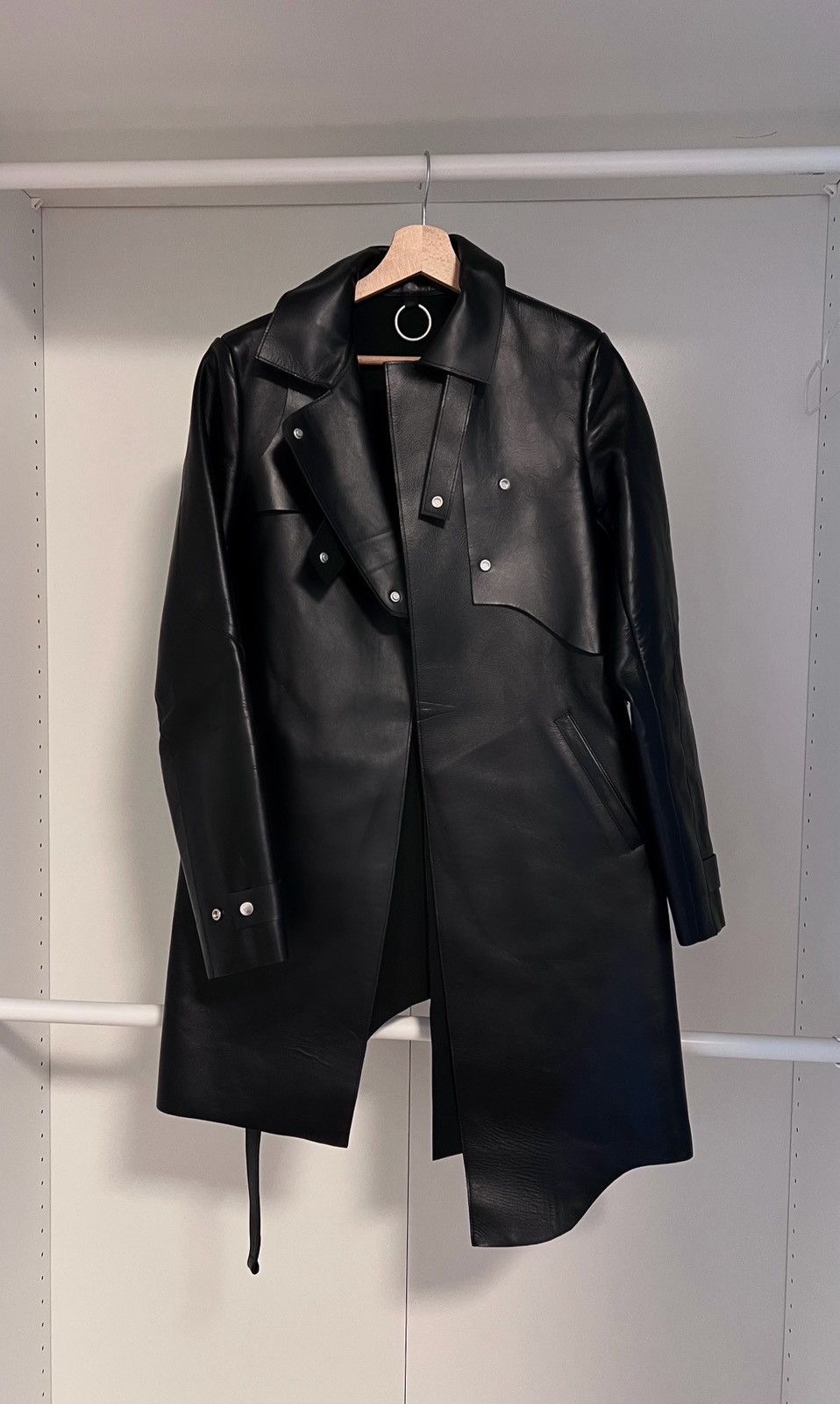 Heliot Emil HELIOT EMIL SS21 Thick Eco-Leather Trench Coat Size XS / US 0-2 / IT 36-38 - 2 Thumbnail