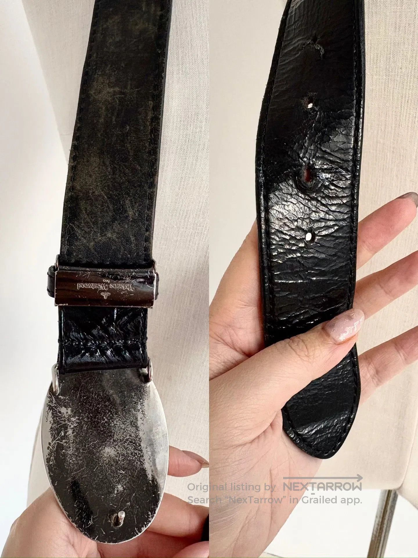Vivienne Westwood Vivienne Westwood Saturn Black Patent Belt. Size ONE SIZE - 7 Thumbnail