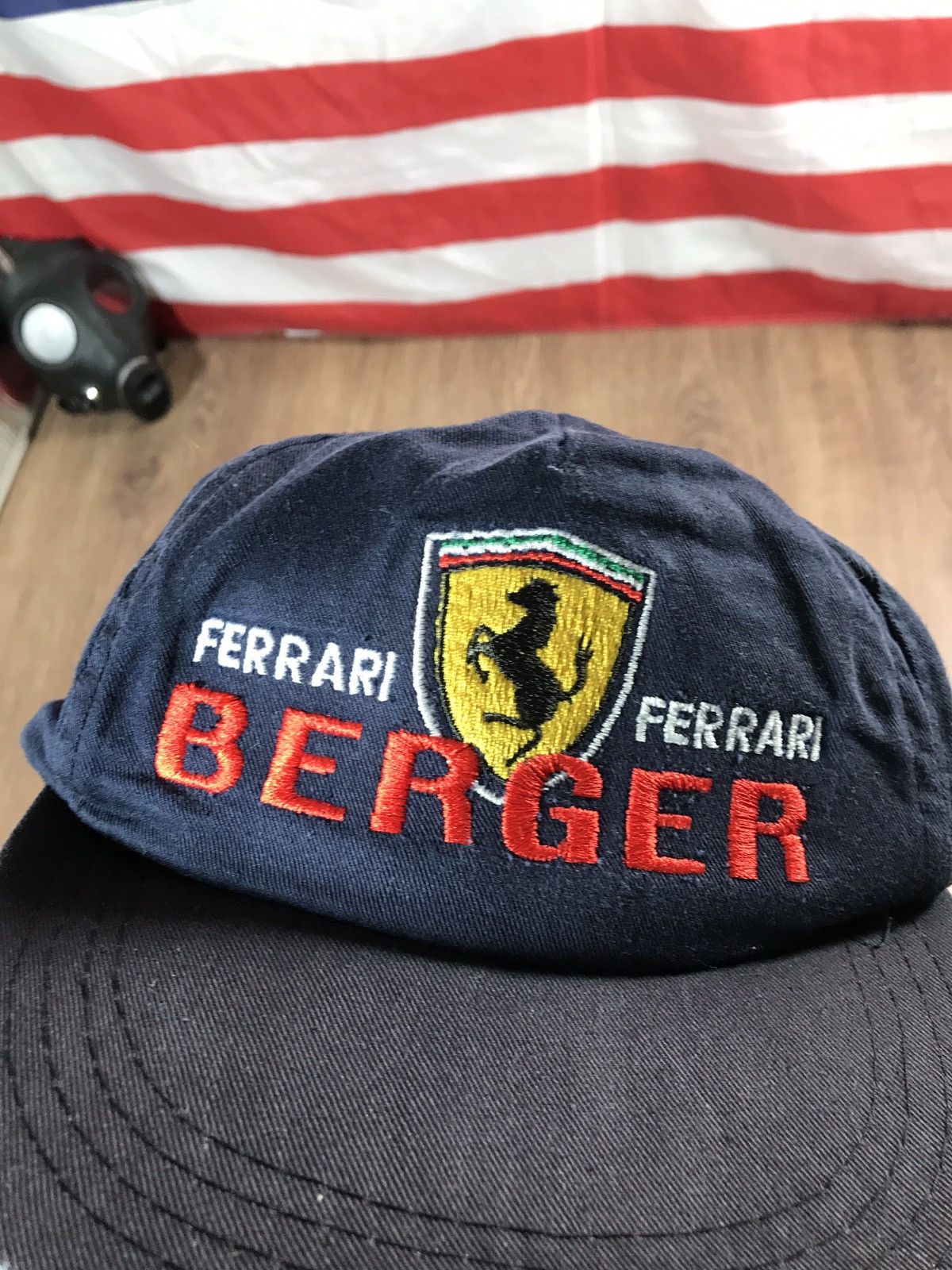 Ferrari × Formula 1 × Vintage 90s Vintage Berger Formula 1 Racer Ferrari Cap Size ONE SIZE - 3 Thumbnail