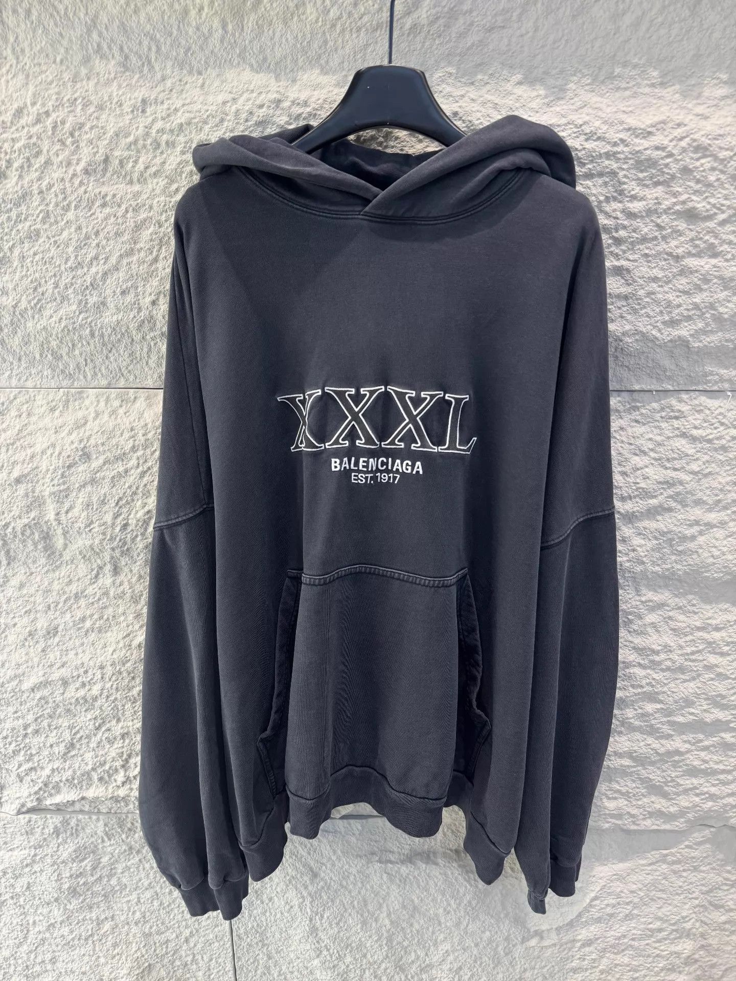 Balenciaga × Kanye West × Yeezy Donda 2 Match Hoodie Black Size