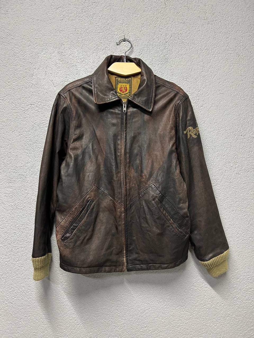 Replay Vintage Replay Hell Drivers Club mens leather jacket M Size US M / EU 48-50 / 2 - 1 Thumbnail
