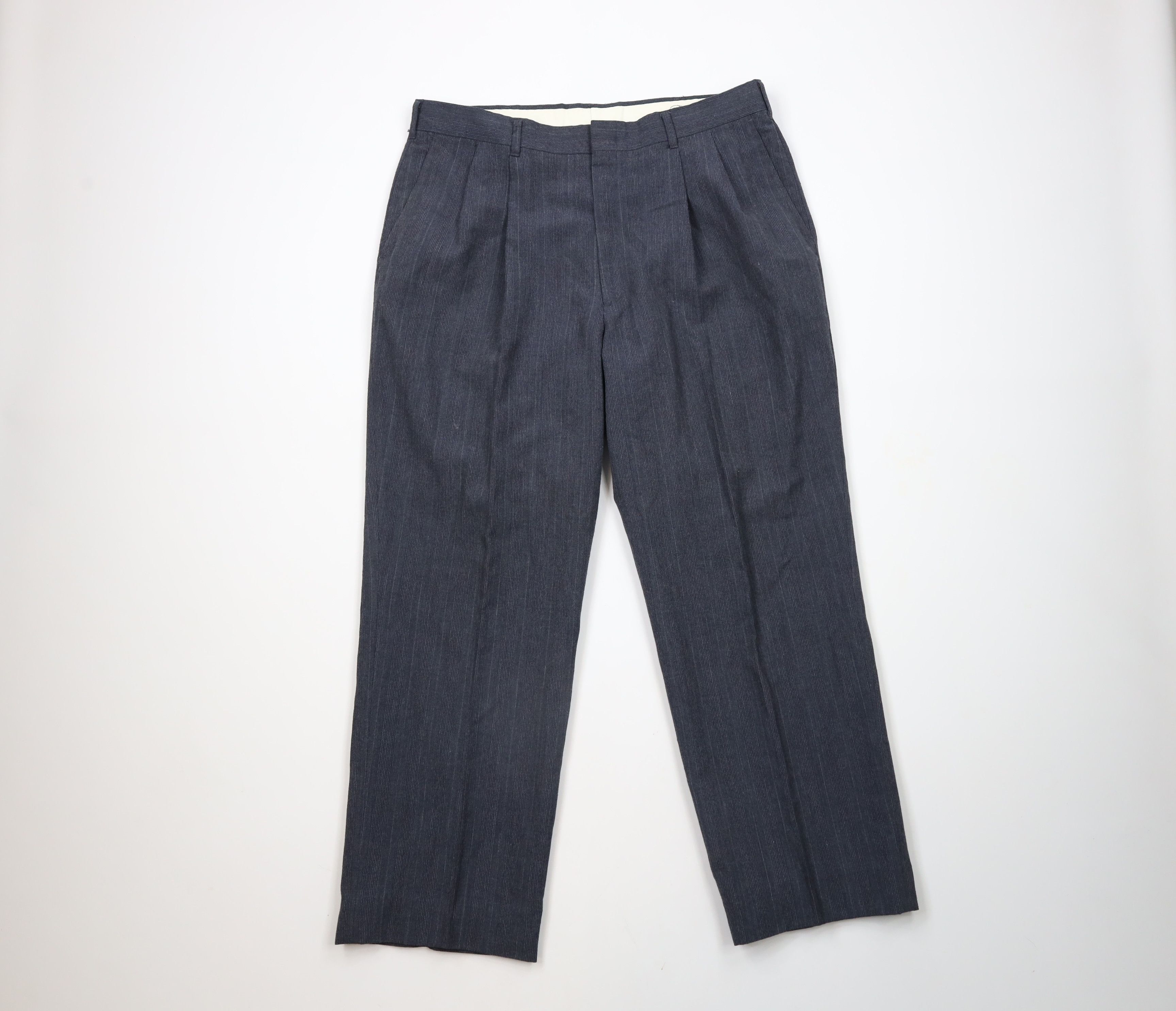 Vintage Vintage 70s Streetwear Wide Leg Chino Pants Trousers USA Size US 34 / EU 50 - 1 Thumbnail