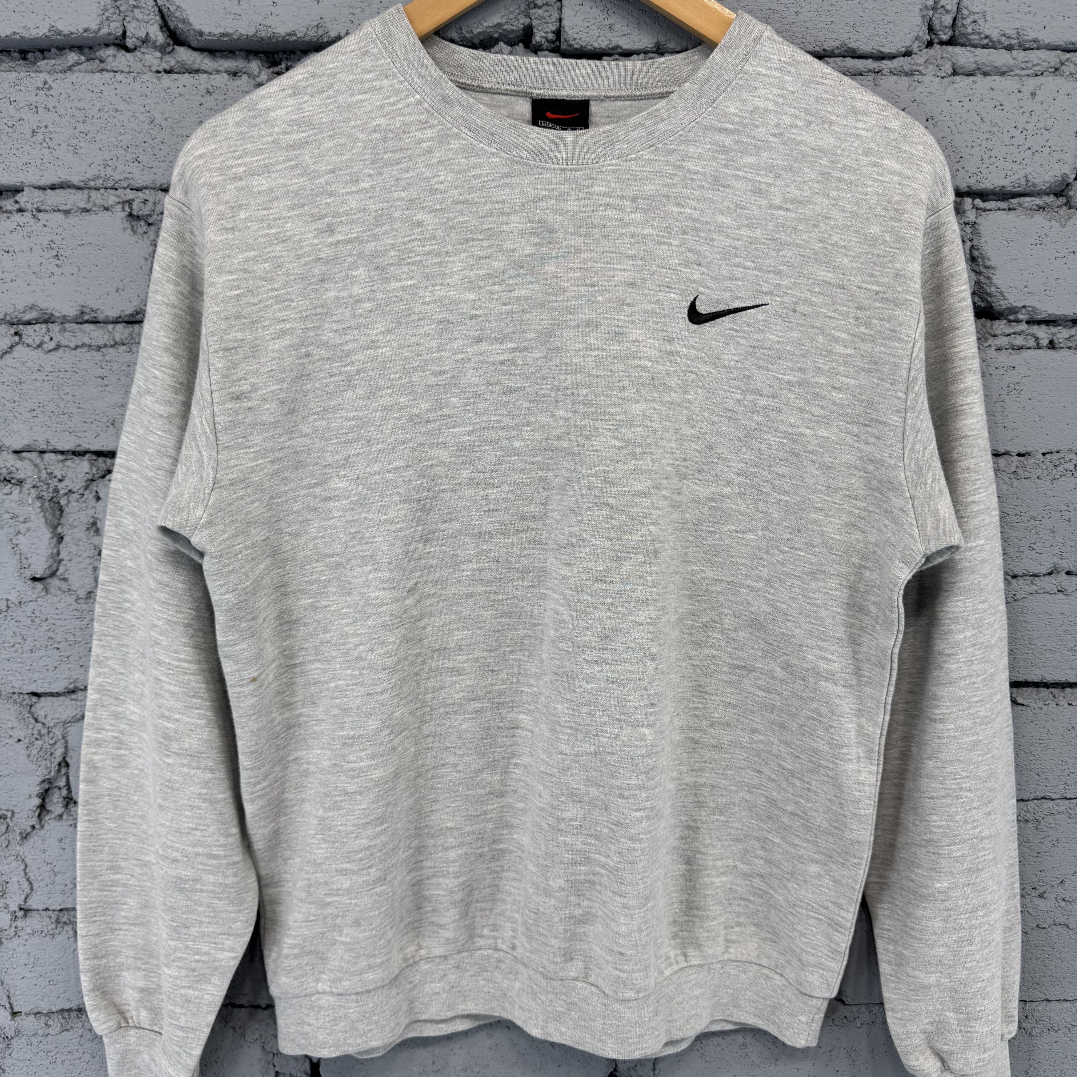 Nike Vintage 90s Nike Small Swoosh Sweatshirt Streetwear Size US L / EU 52-54 / 3 - 3 Thumbnail