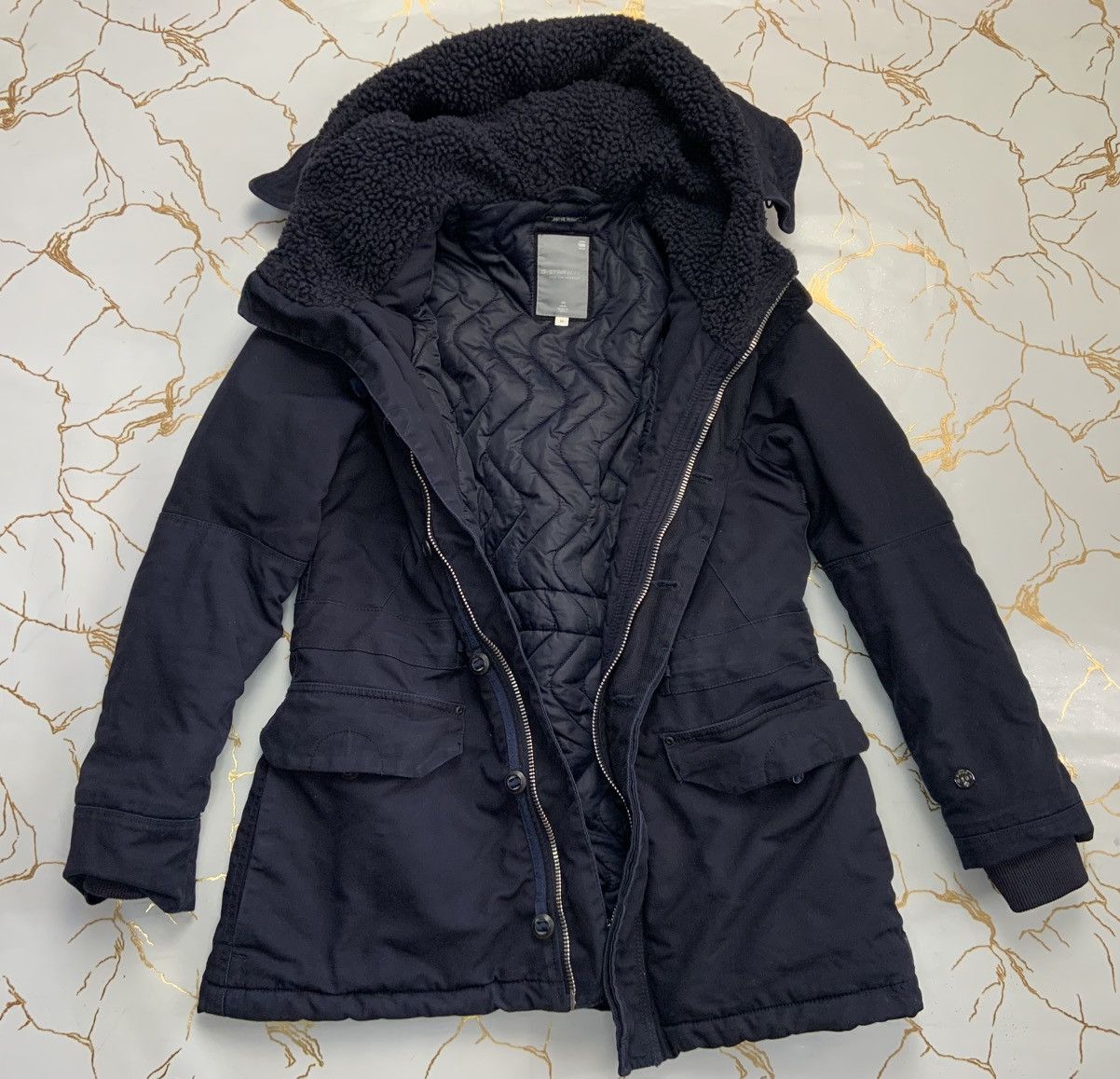 G-Star G-Star Raw Women Blue Duty Cropped Relax Parka Hooded Zip Size M / US 6-8 / IT 42-44 - 2 Thumbnail