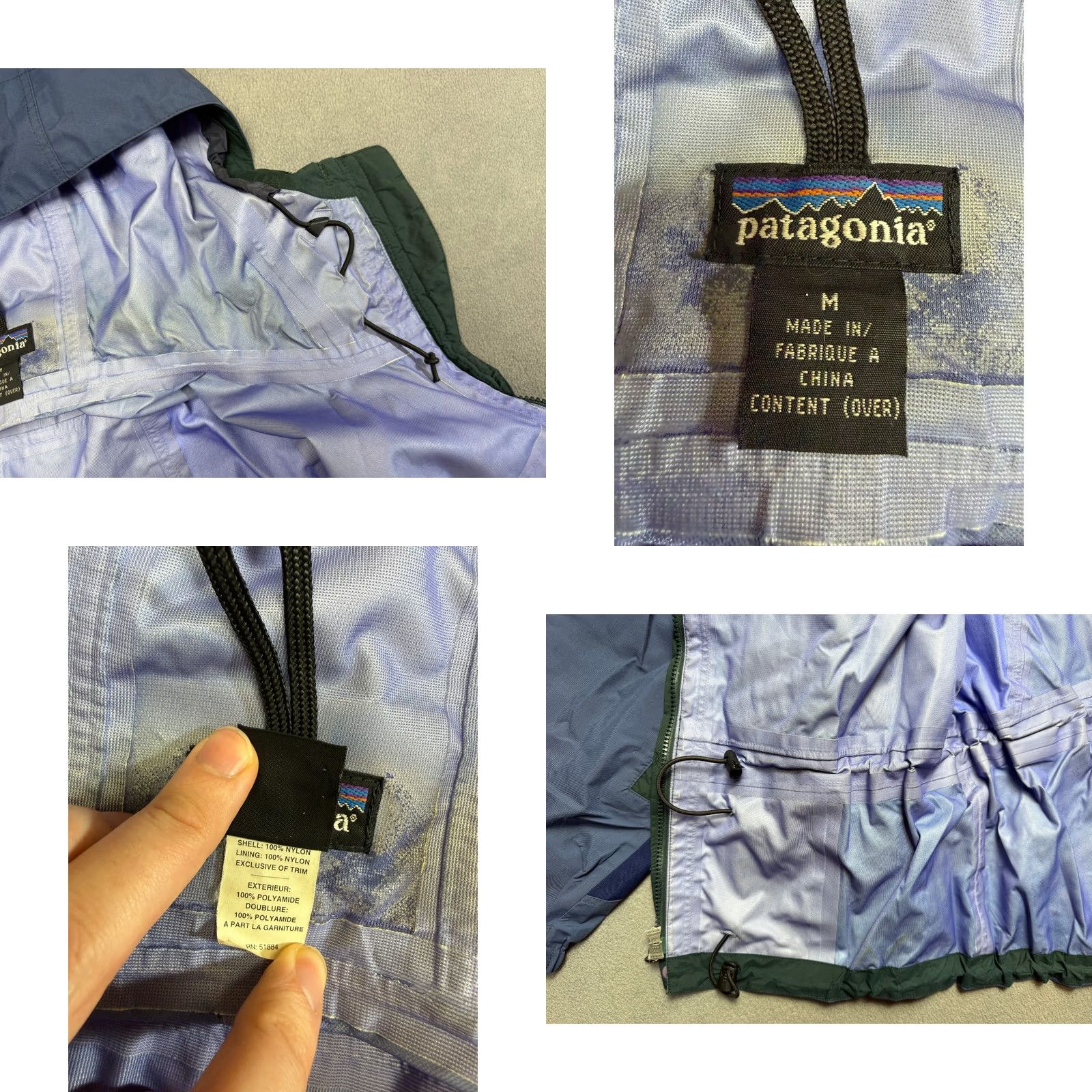 Patagonia VINTAGE Patagonia Jacket Mens size M Blue Nylon Outdoor Hiking Size US M / EU 48-50 / 2 - 9 Thumbnail