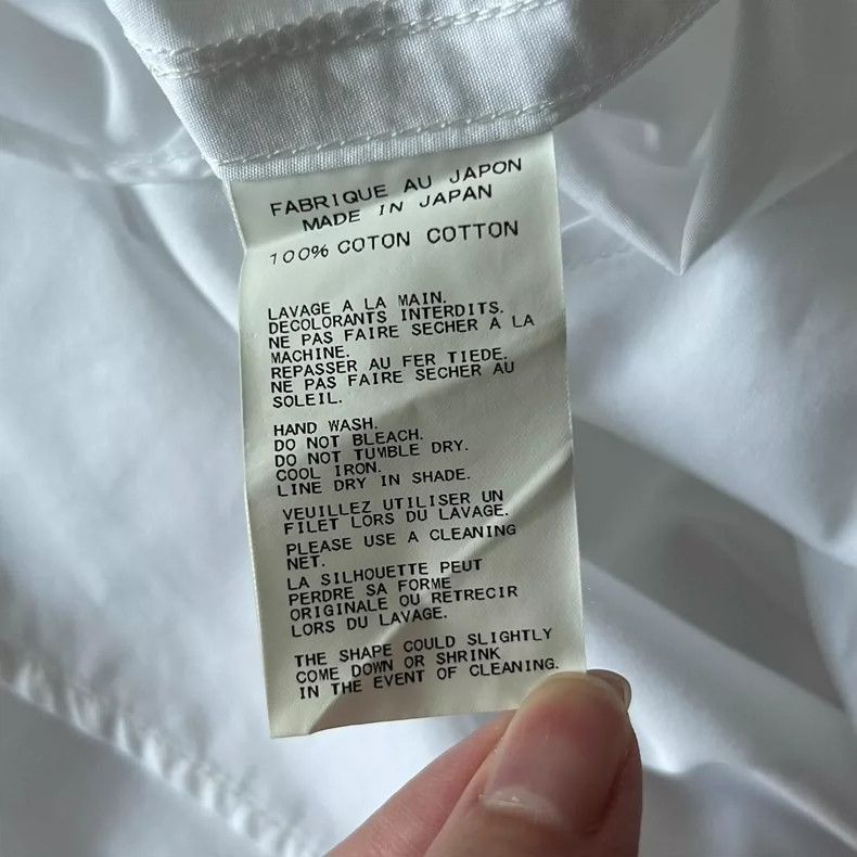 Yohji Yamamoto Yohji Yamamoto Yohji Yamamoto White Long Sleeve Shirt 15SS Size US M / EU 48-50 / 2 - 6 Thumbnail