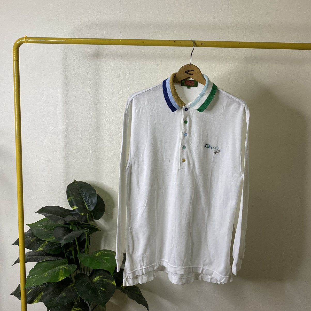 Kenzo Kenzo Golf Multicolor Detailing Polo Tee Size US M / EU 48-50 / 2 - 1 Thumbnail
