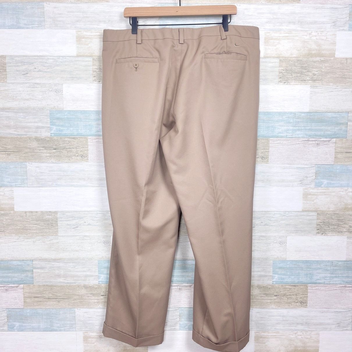 Nike NIKE GOLF Pleated Dri Fit Dress Pants Beige Twill Mens 40x30 Size US 40 / EU 56 - 5 Thumbnail