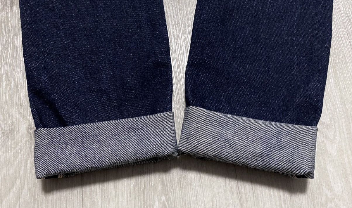 H&M H&M Navy Selvedge Selvage Slim Regular Waist Denim Jeans Size US 29 - 22 Thumbnail