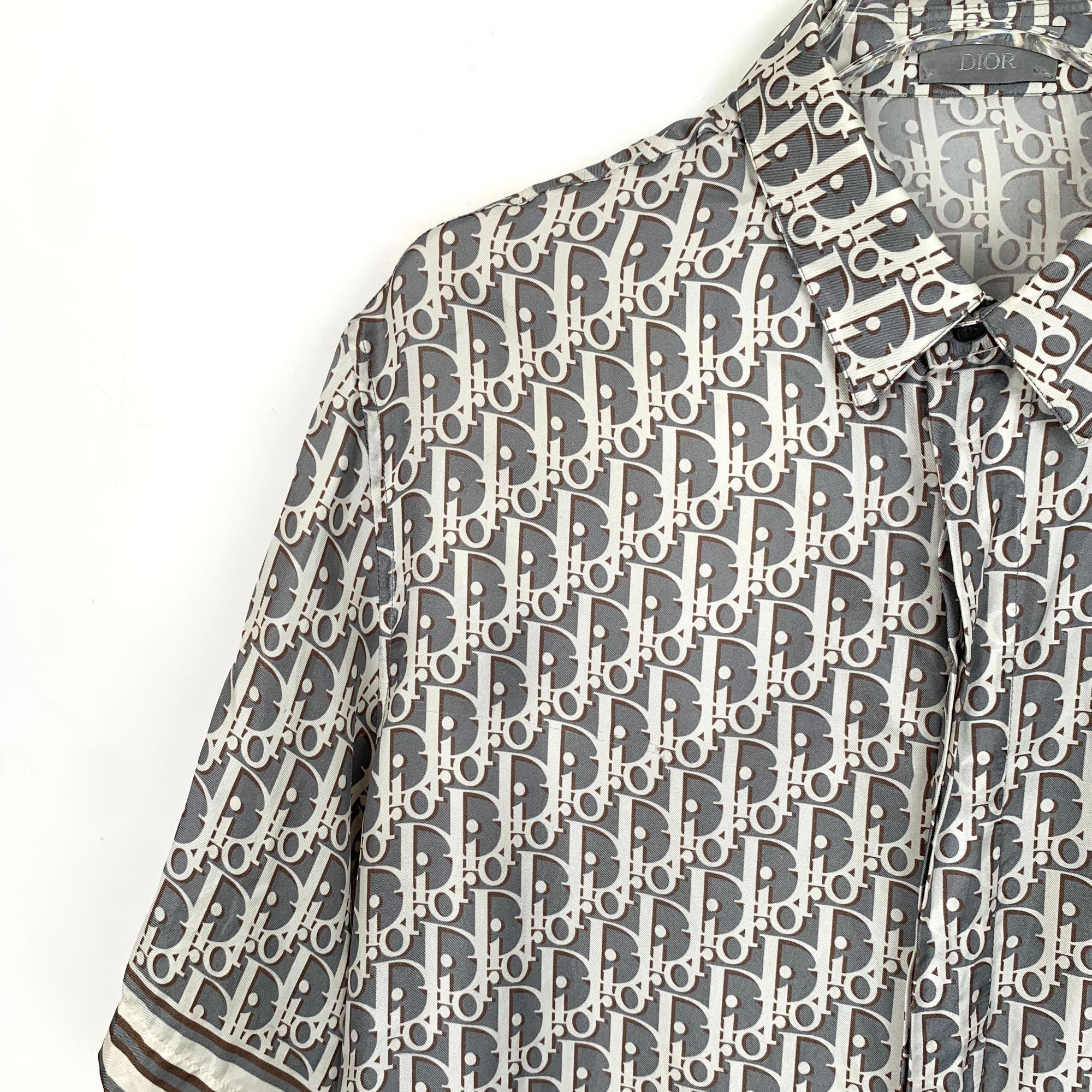 Dior CM0039 Christian Dior Monogram Short Sleeve Button-Up Shirt Size US M / EU 48-50 / 2 - 3 Thumbnail