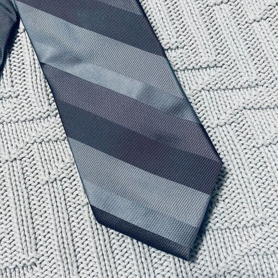 Calvin Klein Calvin Klein silver striped silk tie Size ONE SIZE - 2 Thumbnail