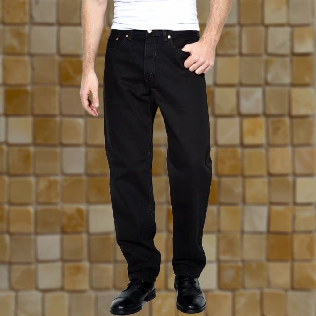 Levi's VINTAGE LEVIS 550 RELAXED JEANS TAPERED SITS AT WAIST BLACK 36 SHIRT? Size US 36 / EU 52 - 1 Preview
