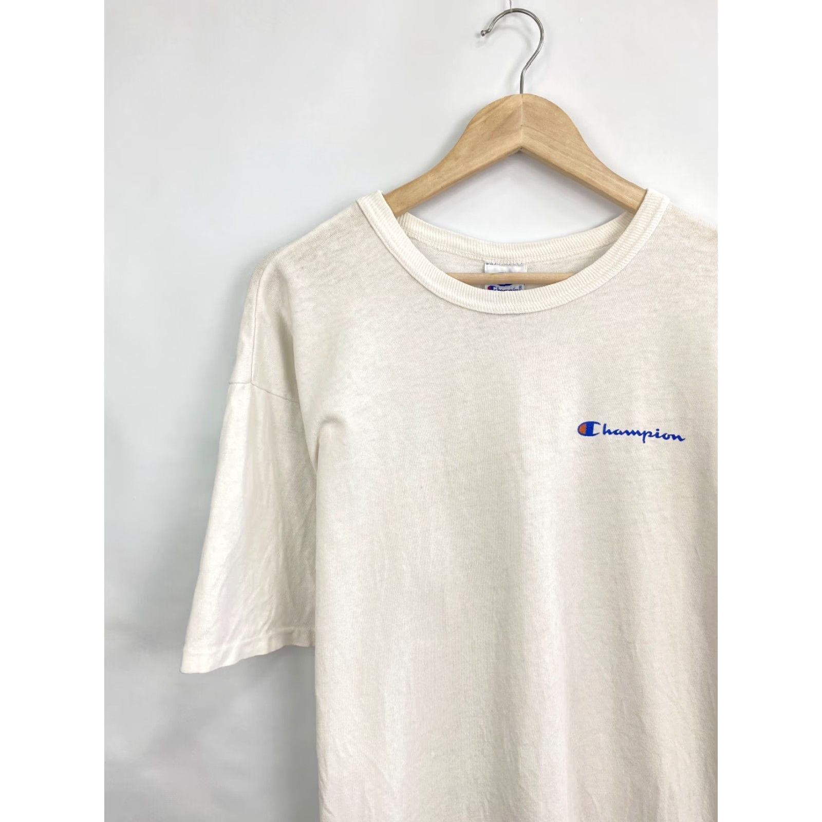 Champion VINTAGE Champion T-Shirt XL White 90s Made In USA Mens Shirt Size US XL / EU 56 / 4 - 3 Thumbnail