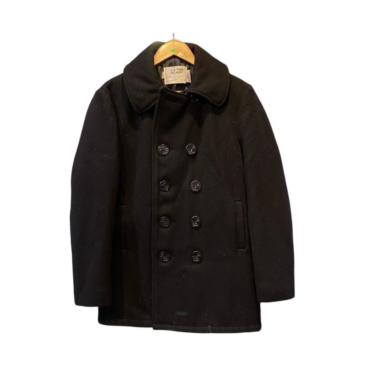 Schott Leather pea coat 740n jacket | Grailed