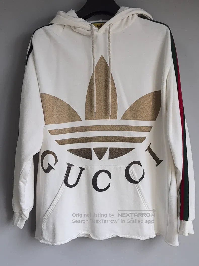 Gucci Gucci Clover white hooded sweatshirt Size US M / EU 48-50 / 2 - 1 Thumbnail