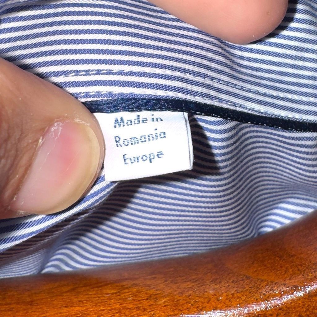 Eton Eton Contemporary Blue Bengal Striped Twill Semi Spread Dres Size US XL / EU 56 / 4 - 3 Thumbnail