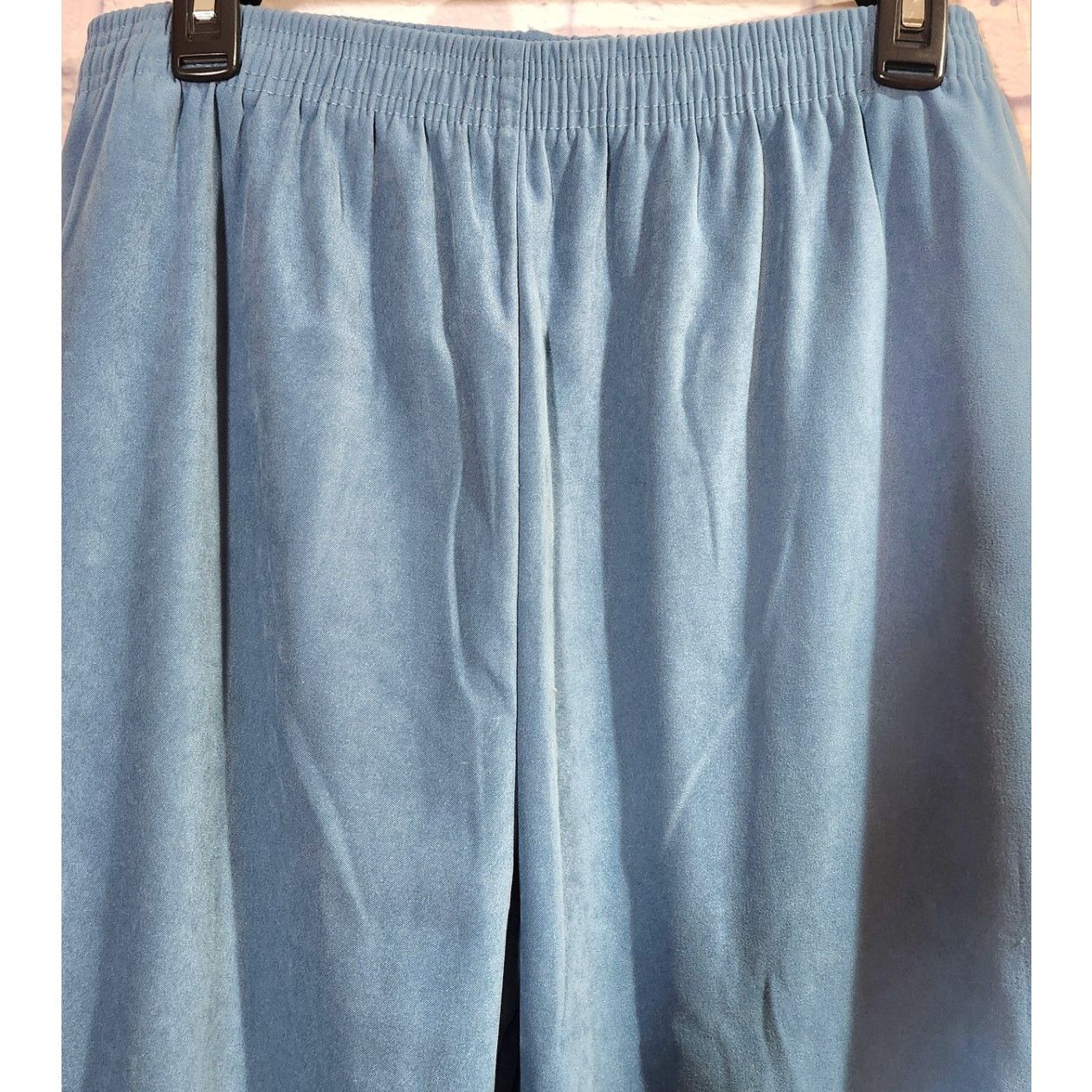Other Draper's & Damon's Blue Pleated Pull On Pants PL Lightweight Size 34" / US 12 / IT 48 - 2 Thumbnail