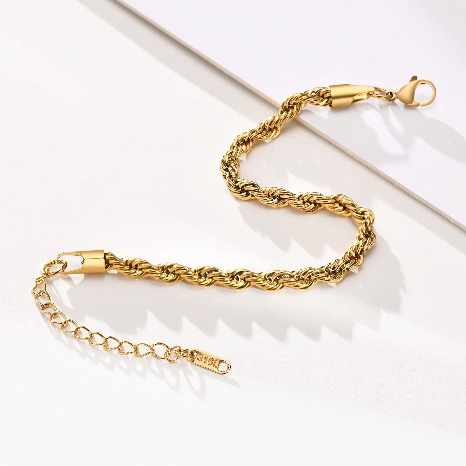 Other 3MM Stainless Steel Rope Bracelets Size ONE SIZE - 3 Thumbnail