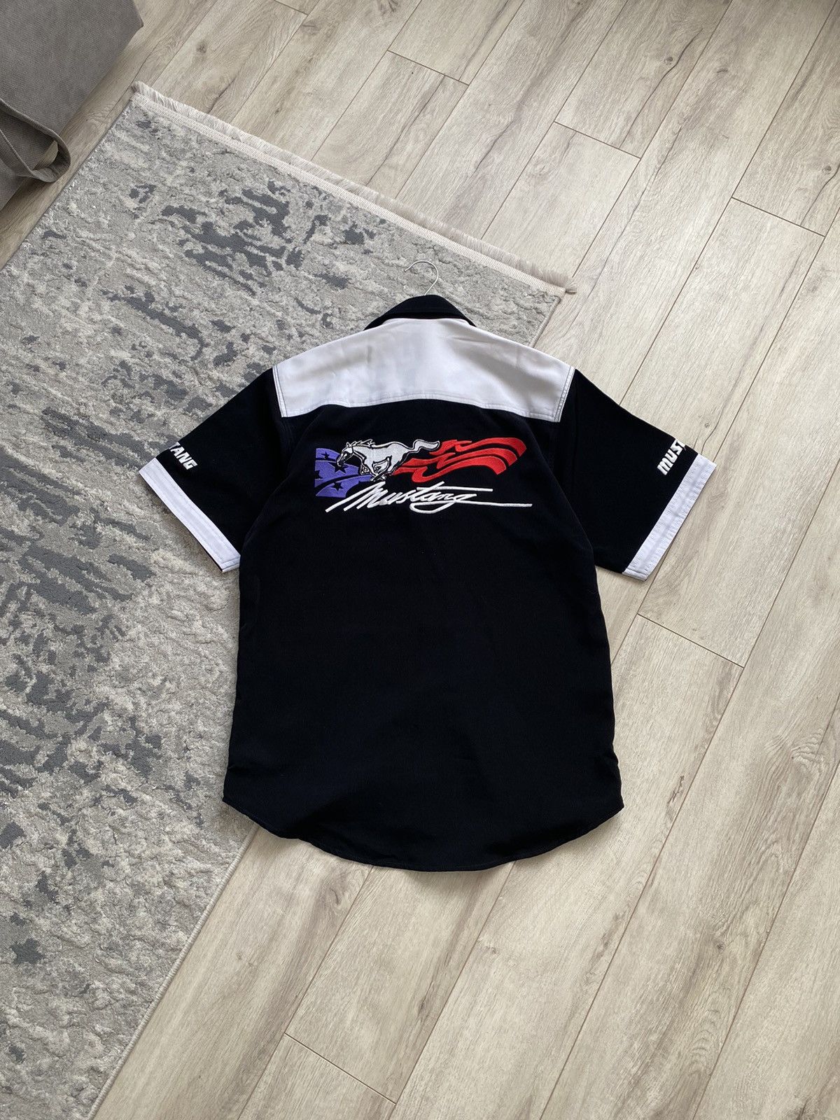 NASCAR Vintage Mustang GT Ford Racing NASCAR Big Logo Shirt 2000s Size US M / EU 48-50 / 2 - 1 Thumbnail