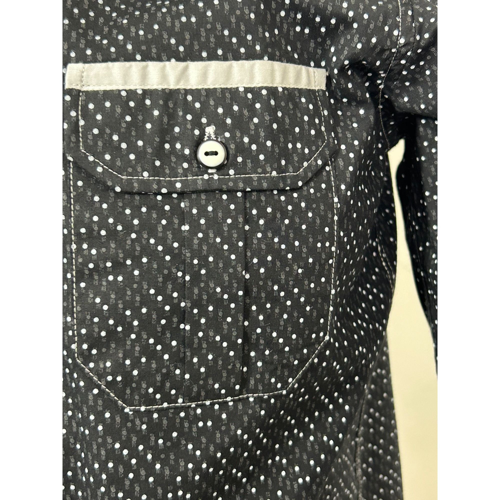 Other Envy Collection Men’s Button Down Shirt M Black Grey Trim Po Size US M / EU 48-50 / 2 - 10 Thumbnail
