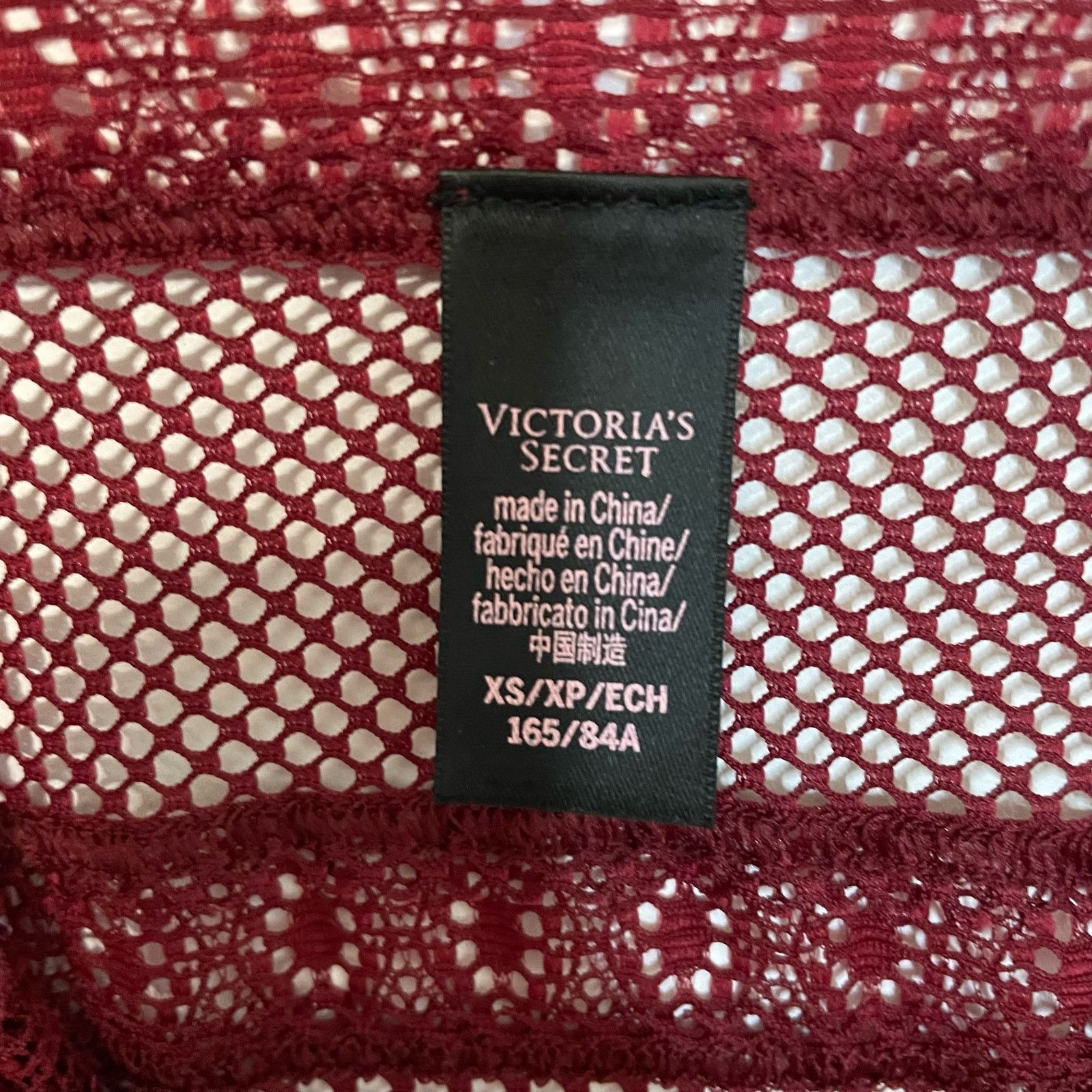 Victoria's Secret Victoria's Secret Red Bodysuit XS Womens Mesh Long Sleeve Size XS / US 0-2 / IT 36-38 - 7 Thumbnail