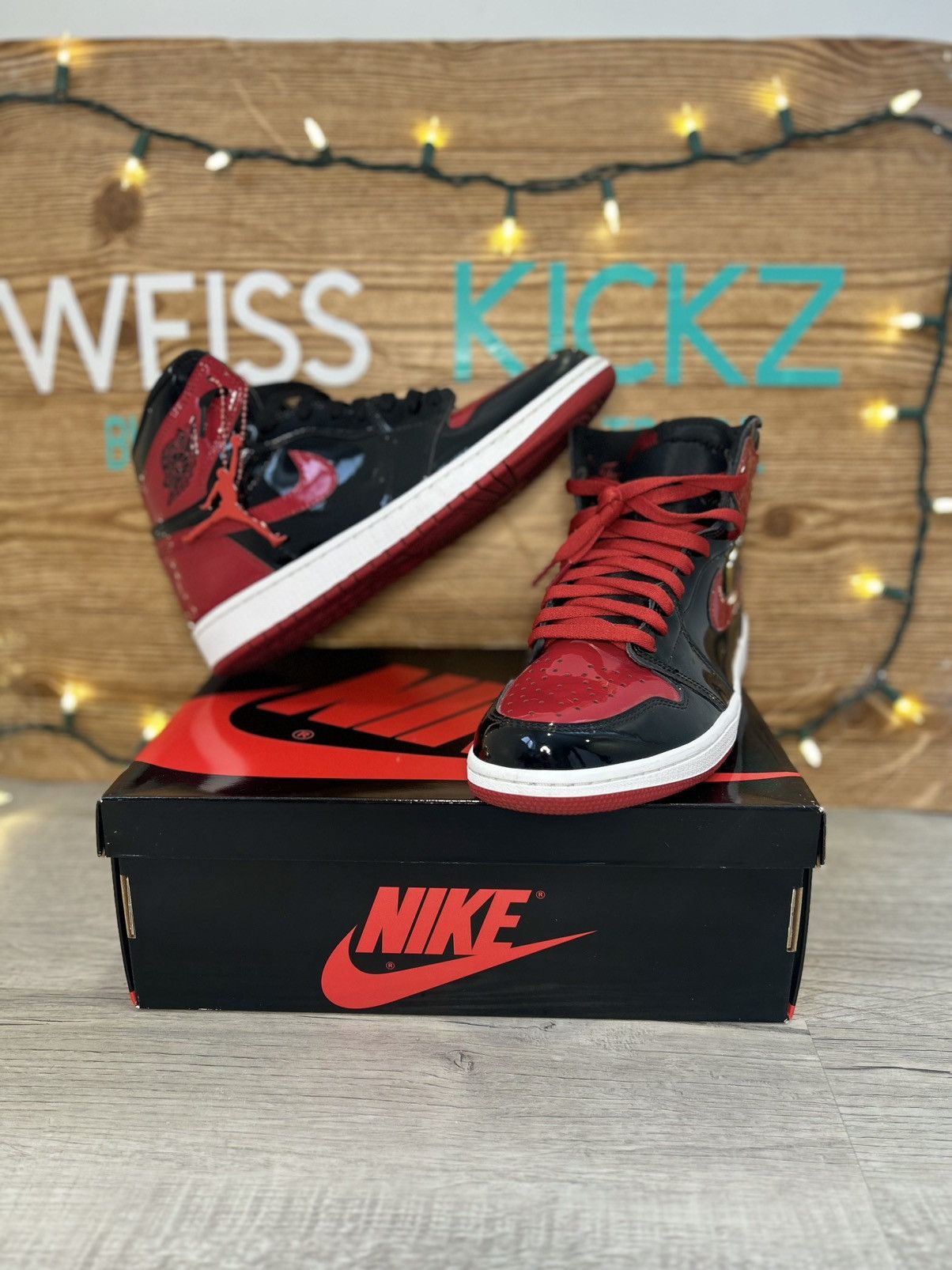 Jordan Brand Jordan 1 patent bred Size US 9.5 / EU 42-43 - 1 Thumbnail