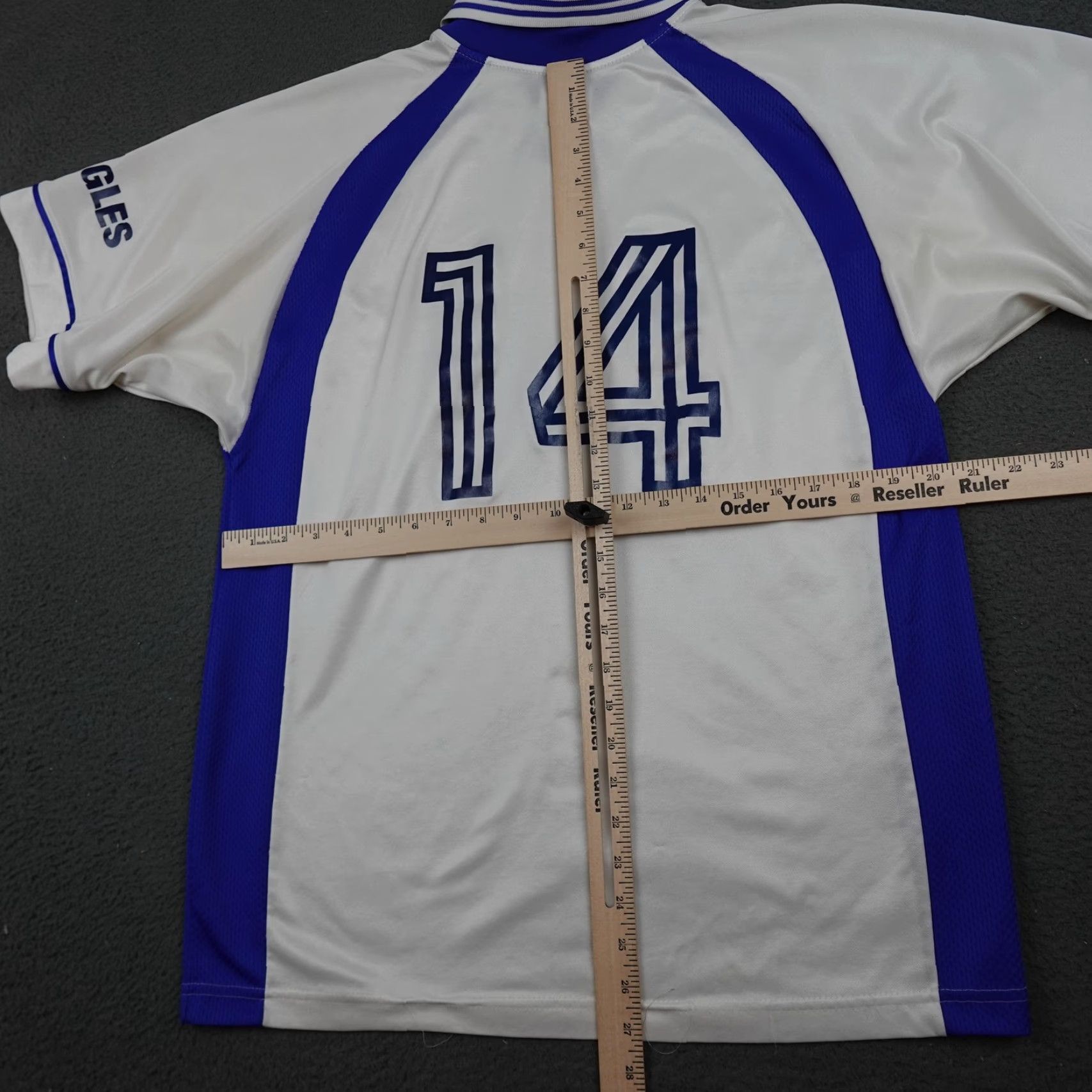 Adidas VINTAGE Adidas Shirt Mens M White Polo Collar Eagles Made USA 90s Size US M / EU 48-50 / 2 - 7 Thumbnail