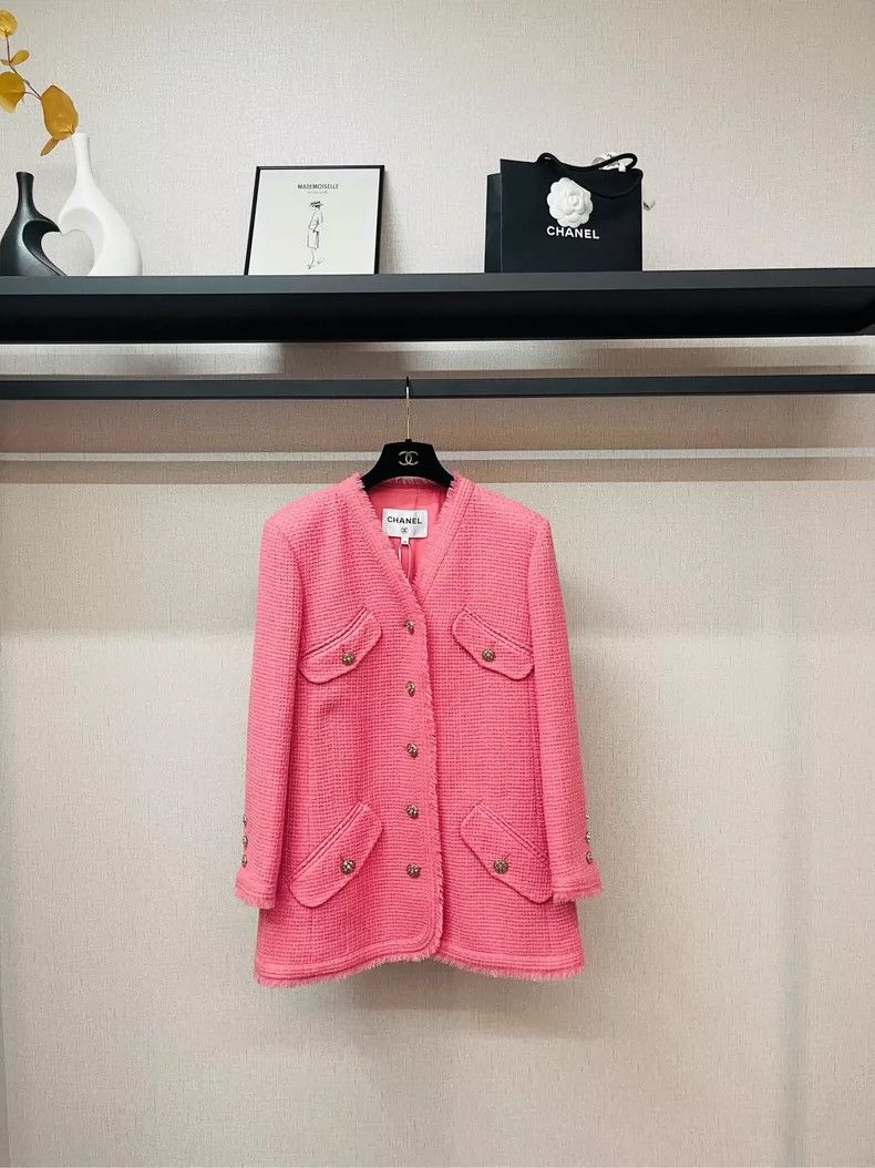 Chanel Chanel Cherry blossom pink early spring show soft jacket 25 Size XS / US 0-2 / IT 36-38 - 1 Thumbnail