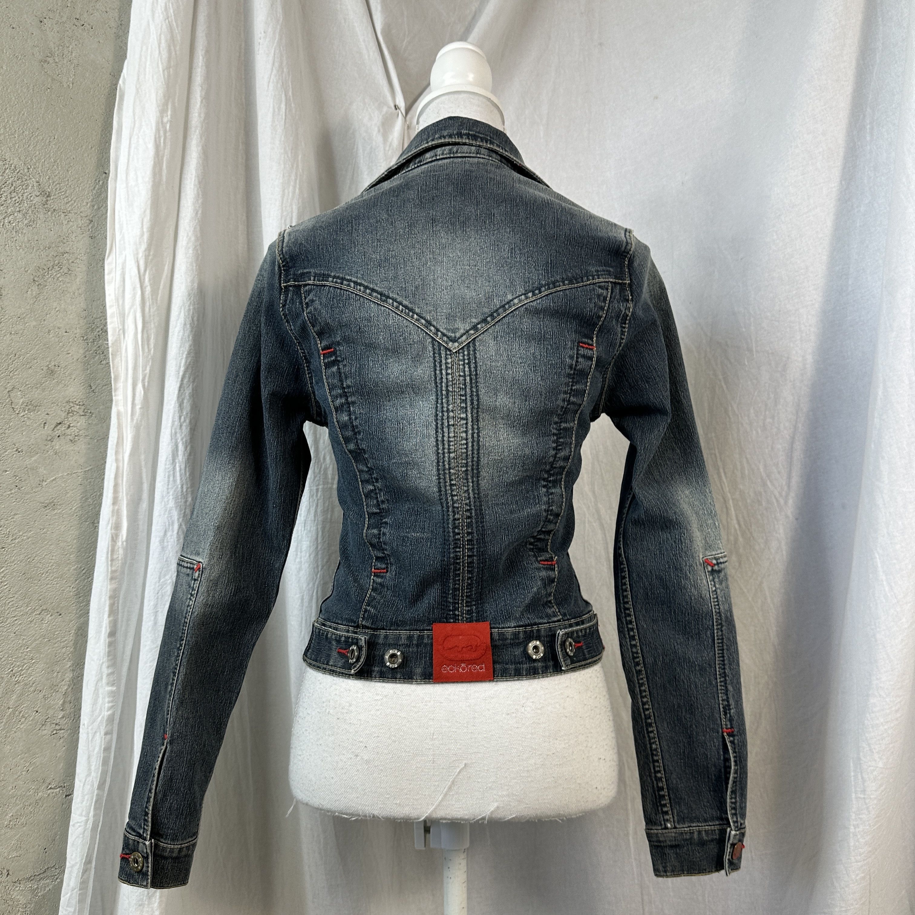 Ecko Unltd. × Vintage Vintage Ecko Unltd Fitted Jeans Jacket Size M / US 6-8 / IT 42-44 - 8 Thumbnail