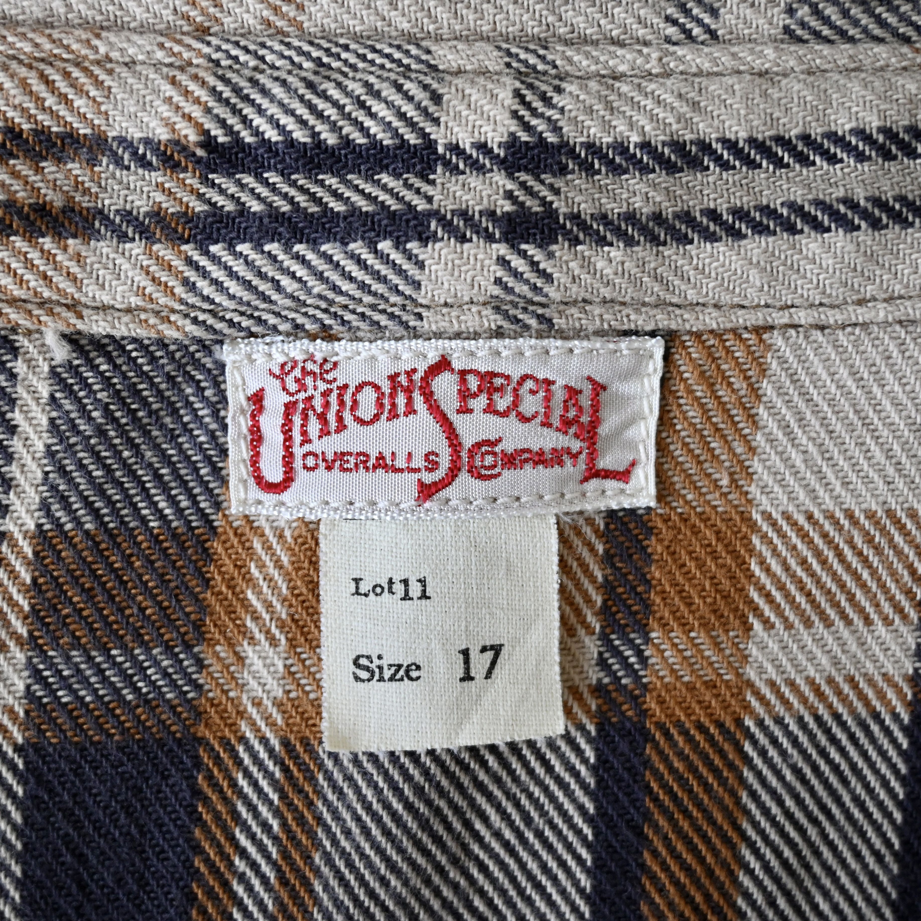 Freewheelers UNION SPECIAL OVERALLS plaid cotton work shirt made in Japan Size US XL / EU 56 / 4 - 15 Thumbnail