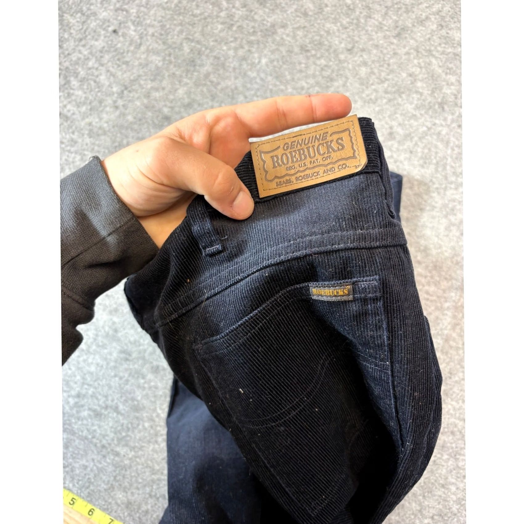 Sears VINTAGE Sears Roebucks Corduroy Pants Mens 38x31 Black Perma Prest USA 70s 80s Size US 38 / EU 54 - 6 Thumbnail