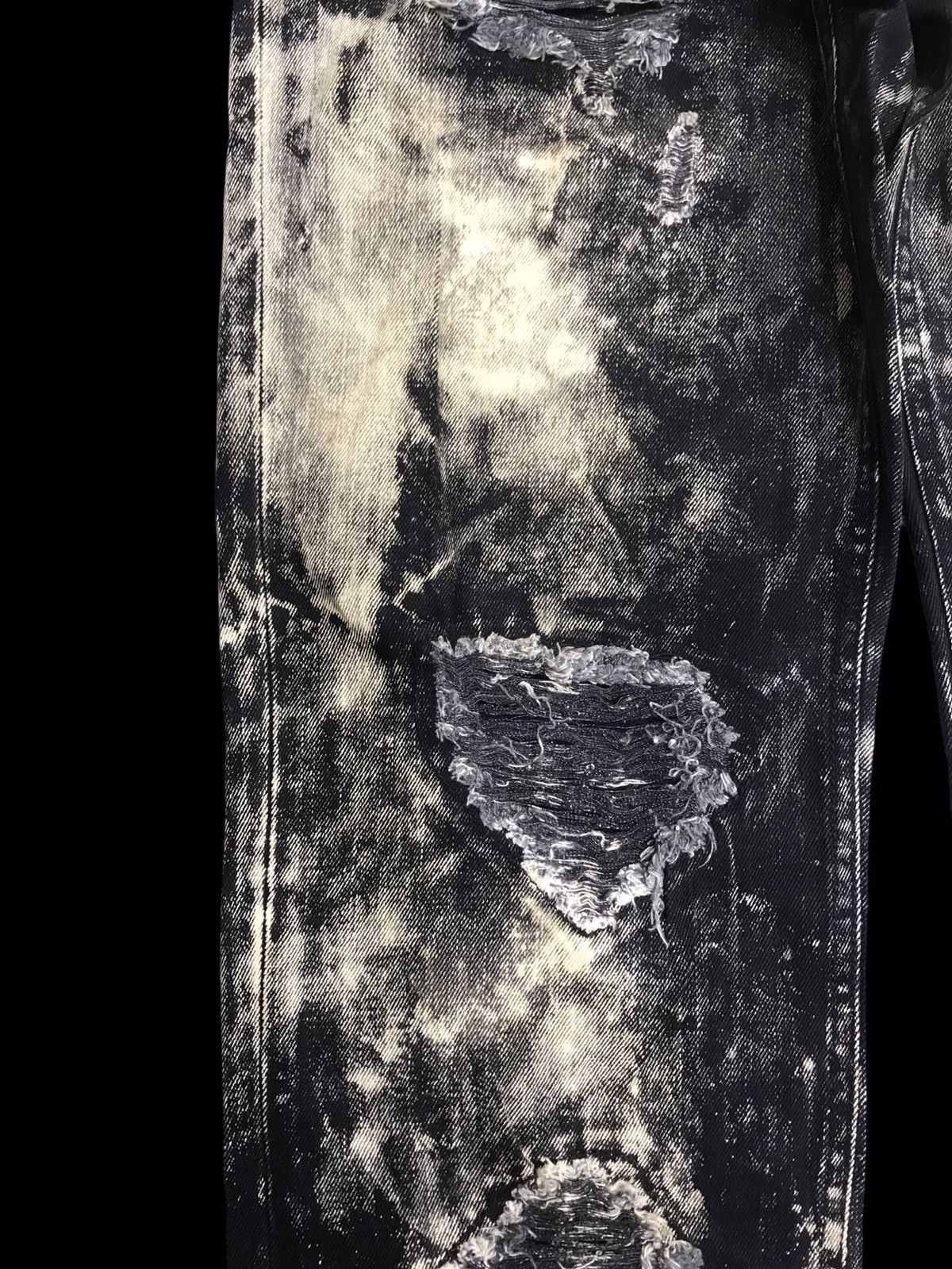 Japanese Brand 💥PUNK💥SEX POT REVENGE Japan Heavy Distressed Denim F206 Size US 35 - 6 Thumbnail