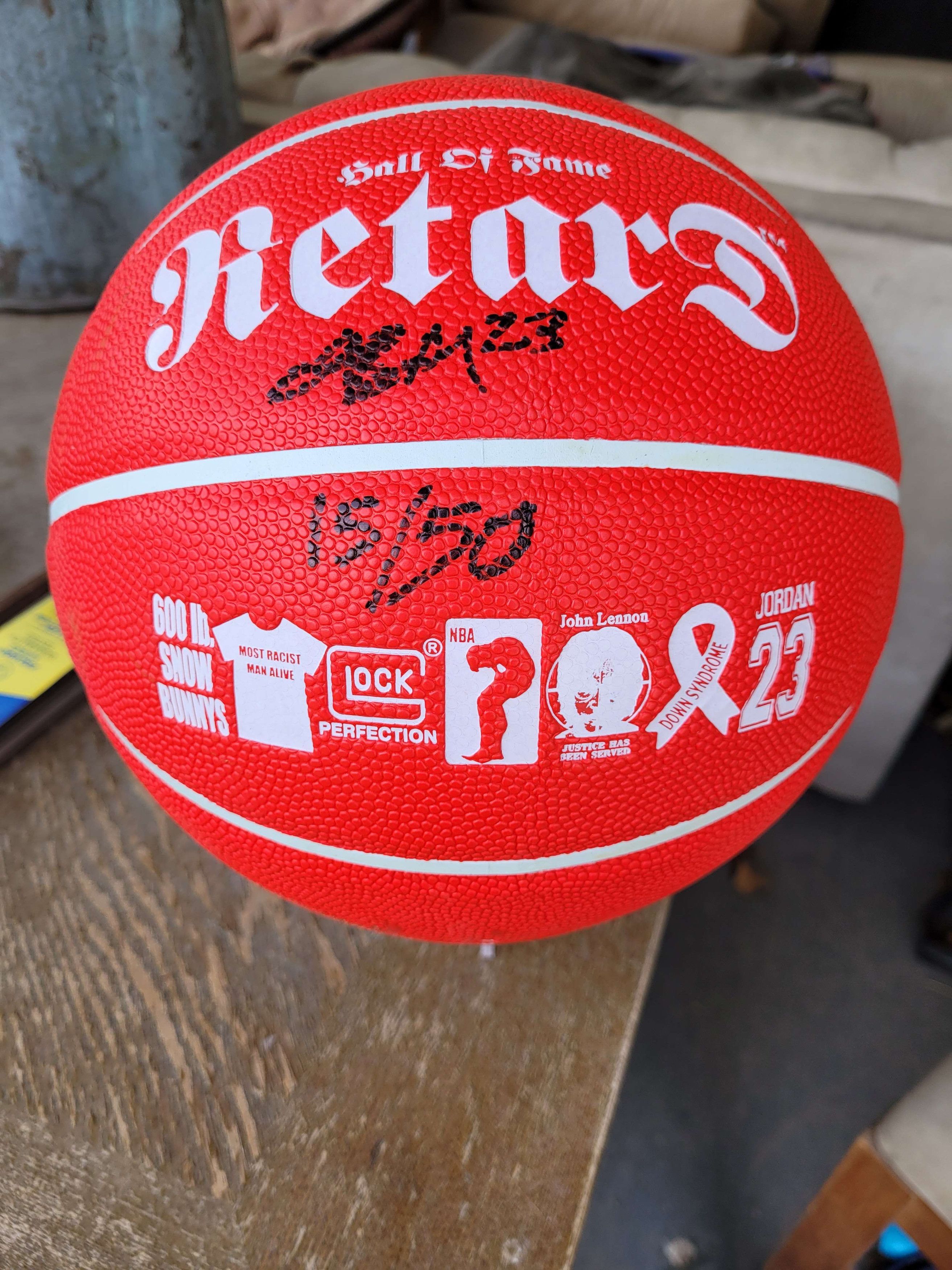 NBA Beenshill "Hall of Fame Retard" Basketball Size ONE SIZE - 1 Preview