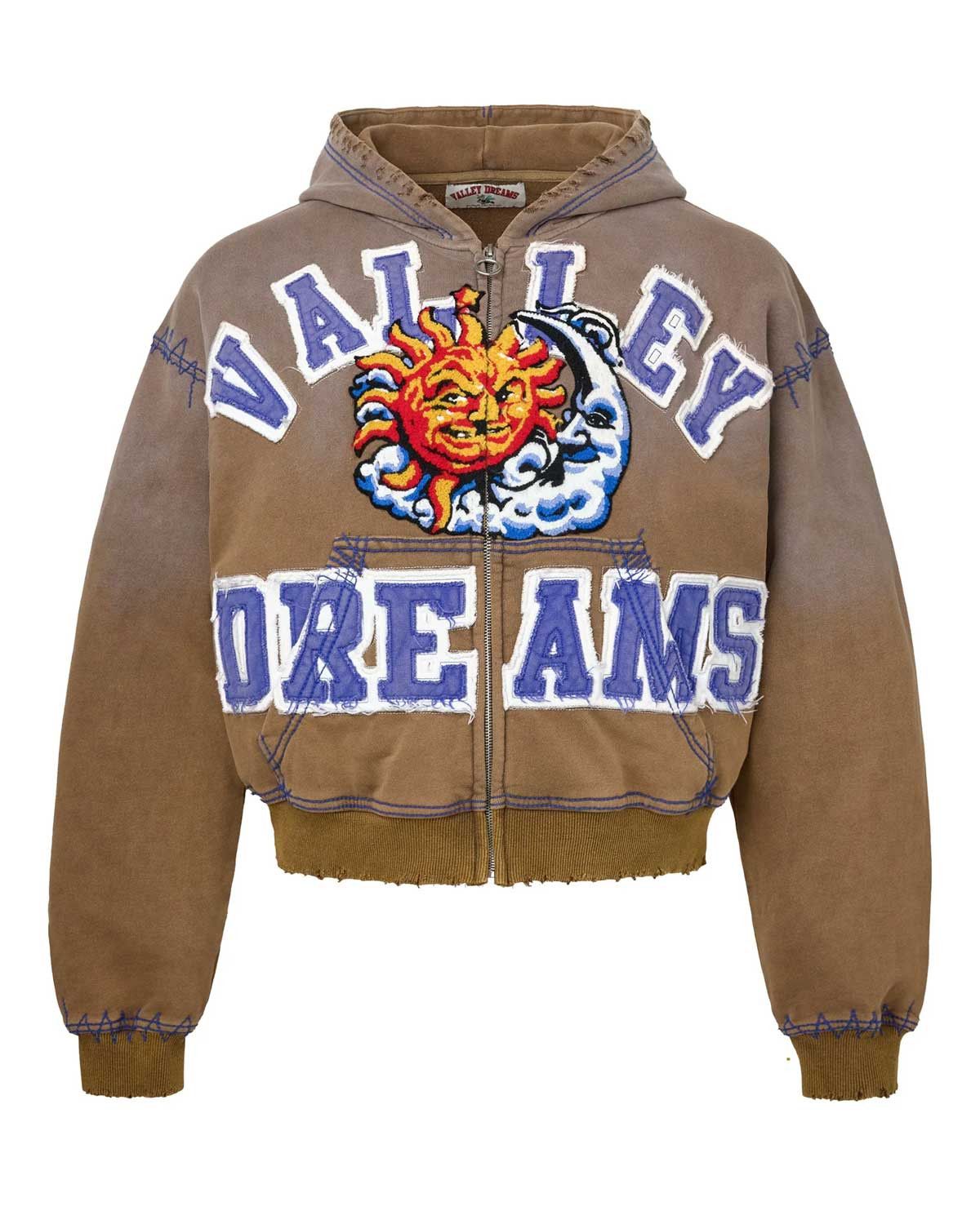 Vale Forever Sunny Zip Up Hoodie Brown Size US M / EU 48-50 / 2 - 1 Thumbnail